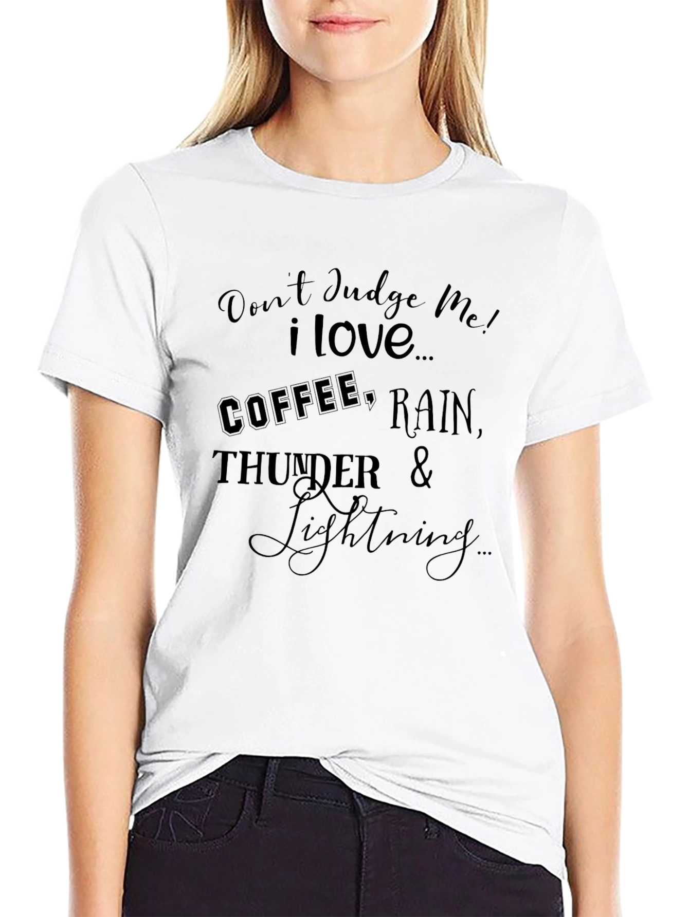 Coffee Rain Thunder Lightning T-Shirt
