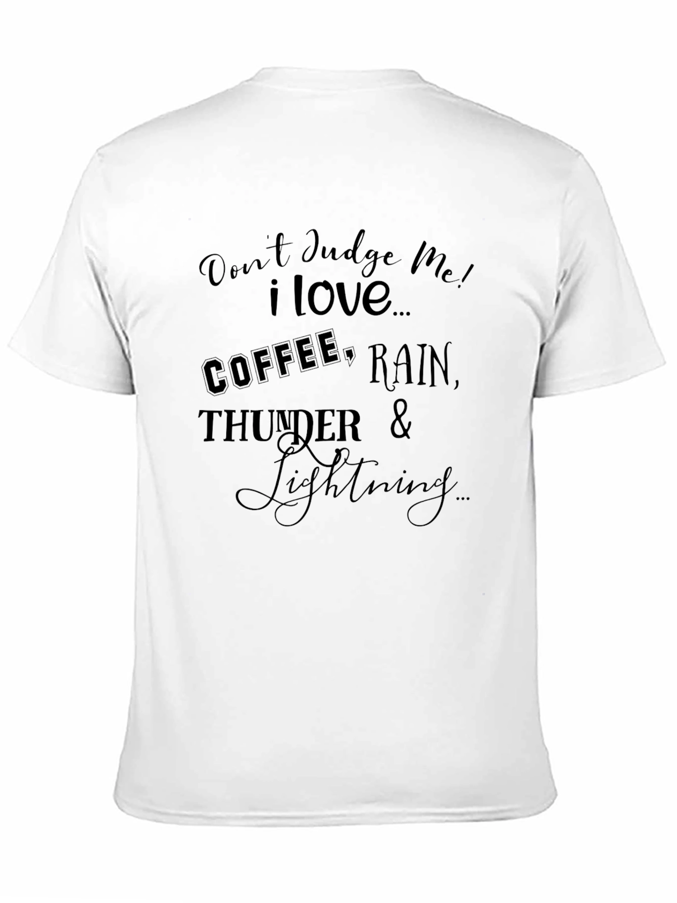 Coffee Rain Thunder Lightning T-Shirt