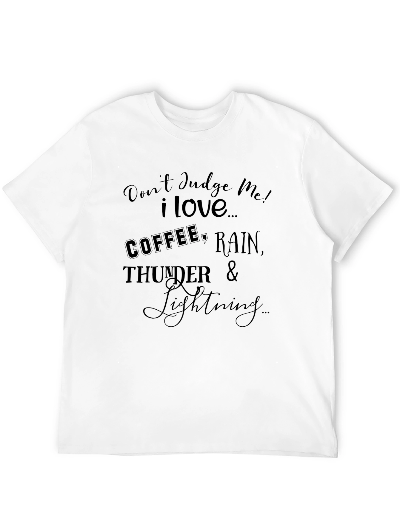 Coffee Rain Thunder Lightning T-Shirt