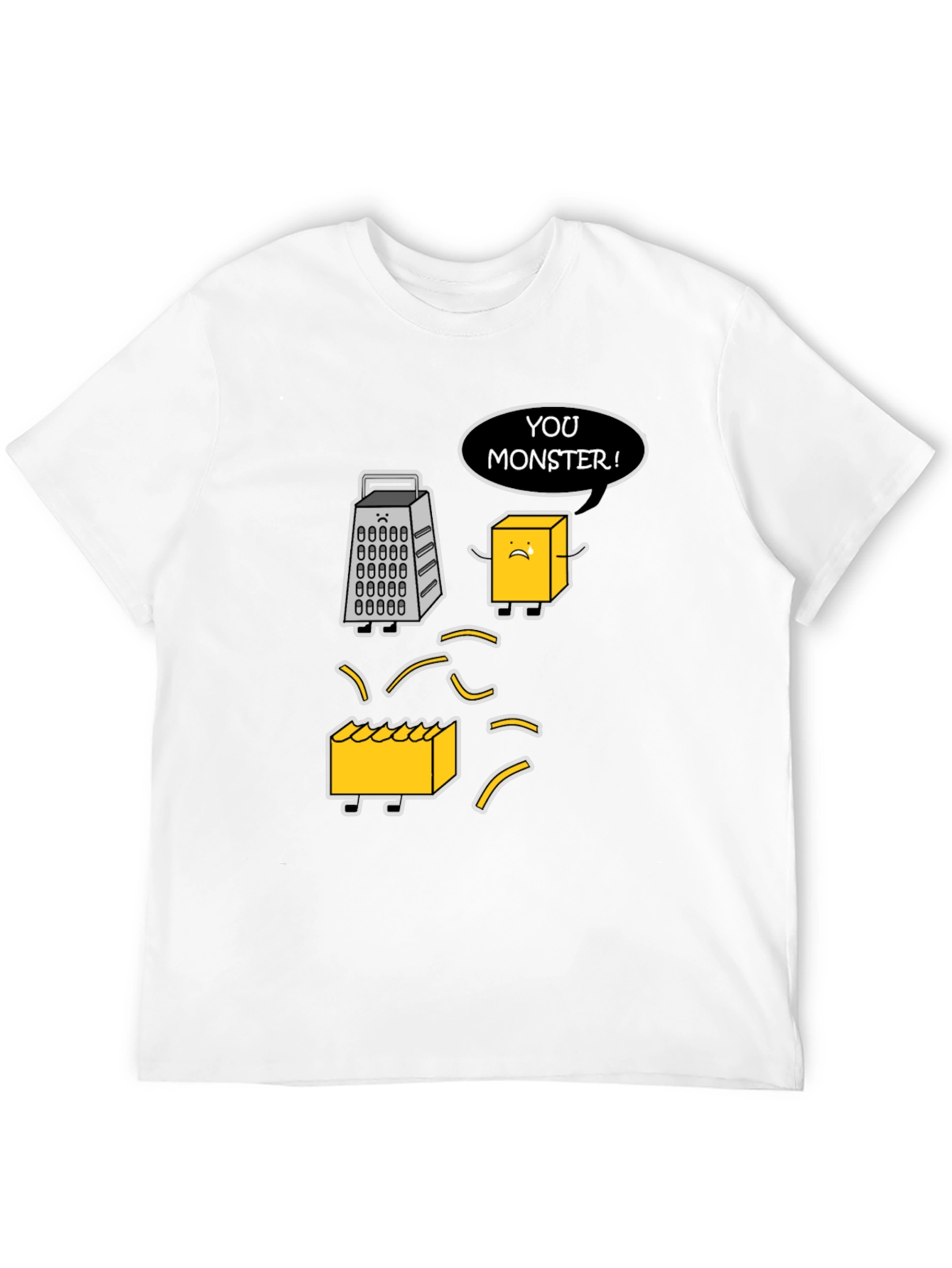 Funny Cheese Grater T-Shirt: You Monster!