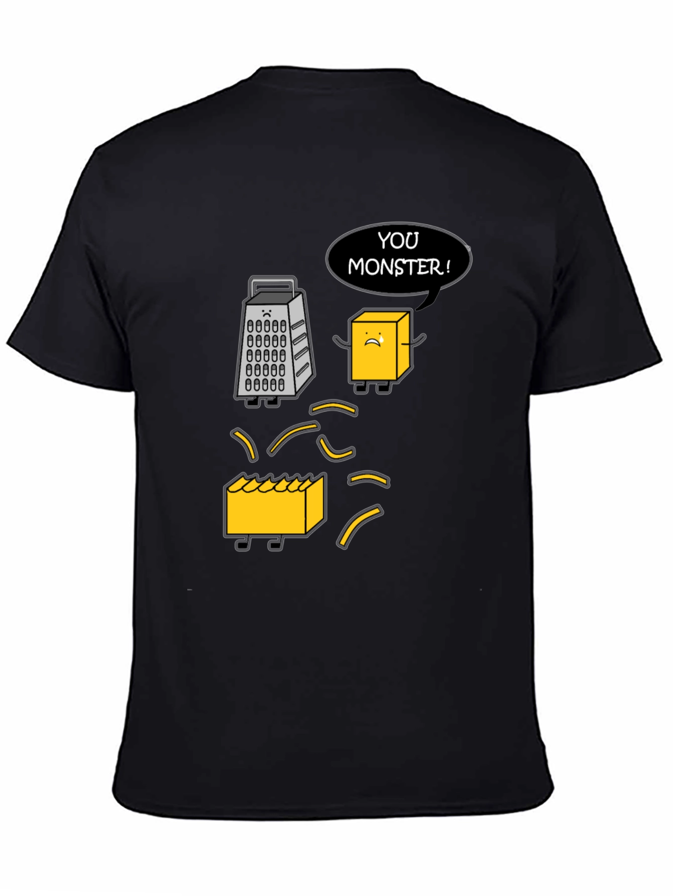 Funny Cheese Grater T-Shirt: You Monster!
