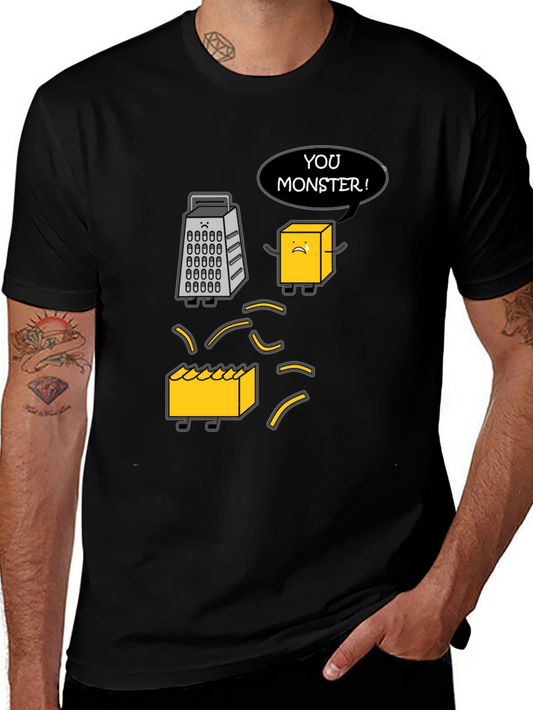 Funny Cheese Grater T-Shirt: You Monster!