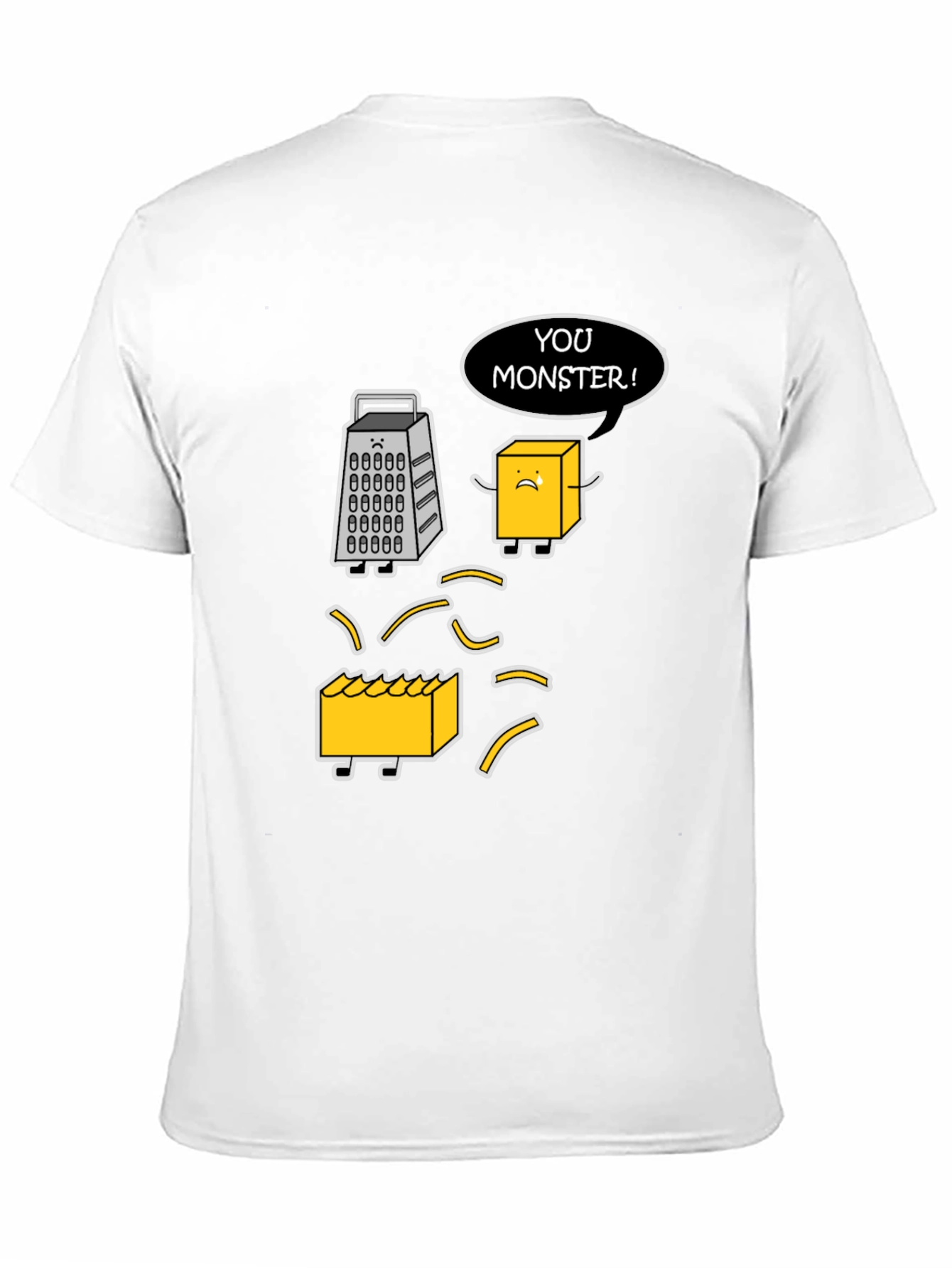 Funny Cheese Grater T-Shirt: You Monster!