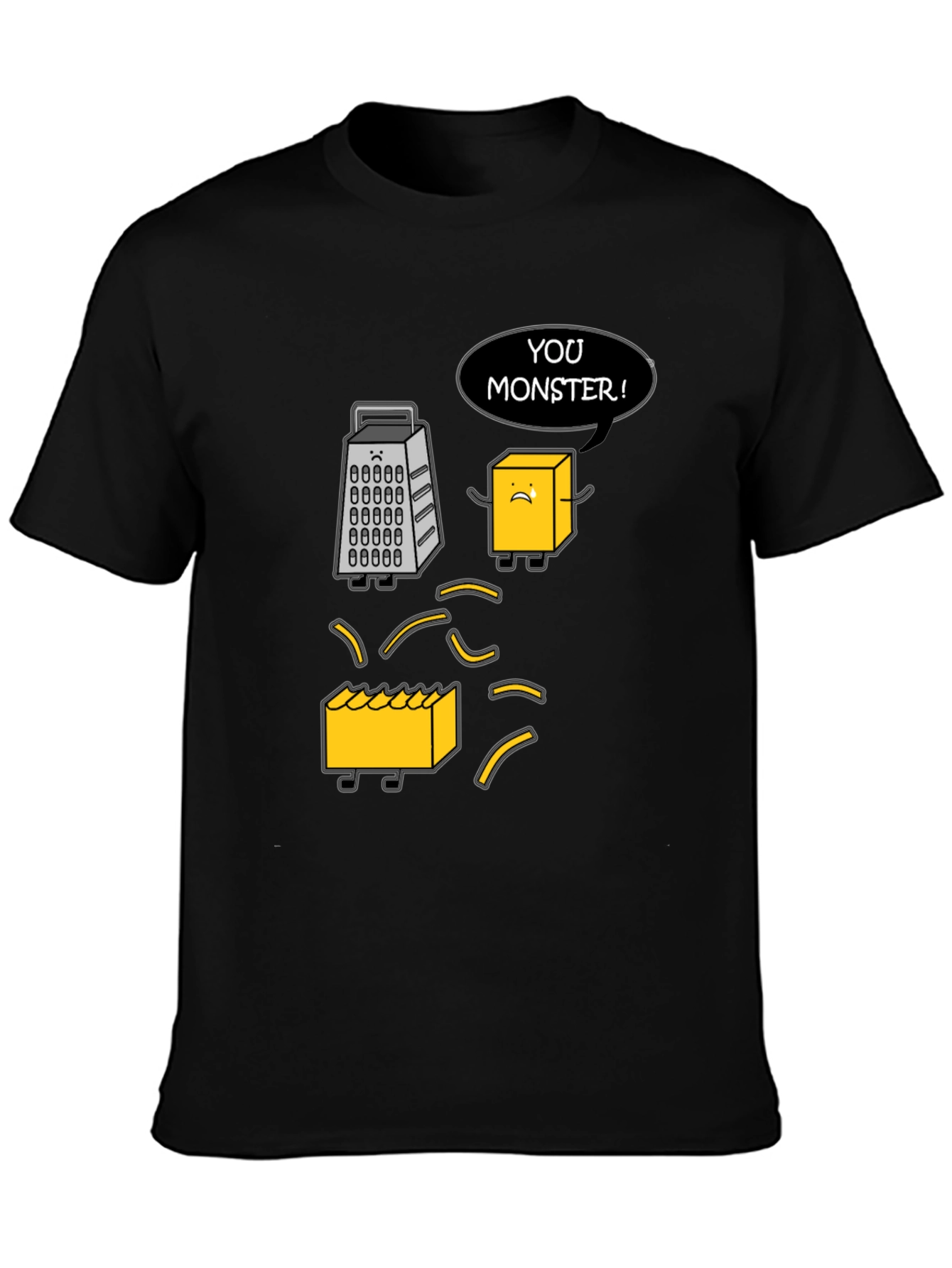 Funny Cheese Grater T-Shirt: You Monster!