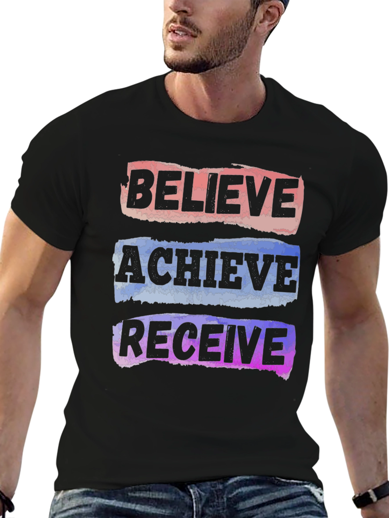 Believe Achieve Receive Graphic T-Shirt