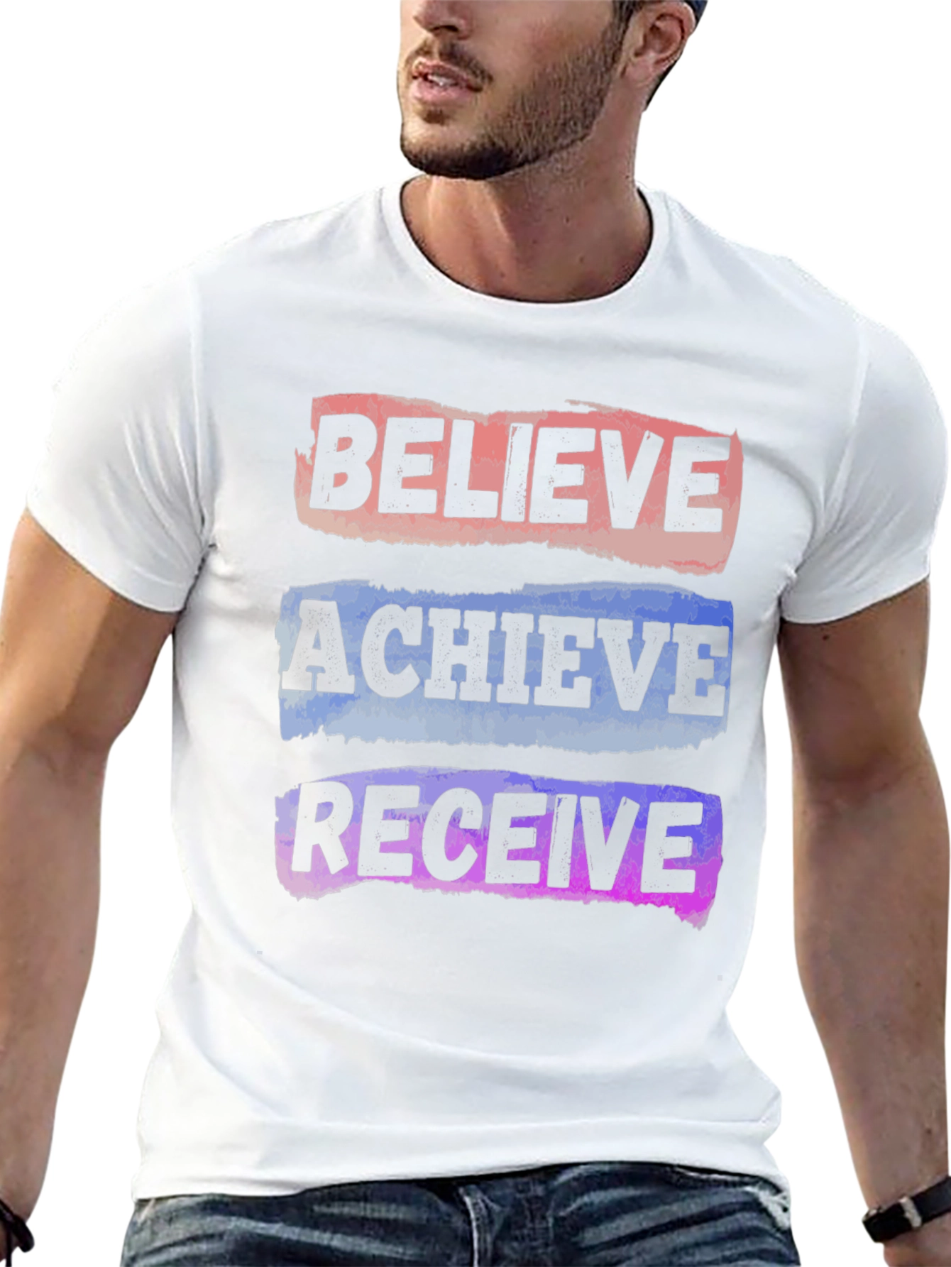 Believe Achieve Receive Graphic T-Shirt