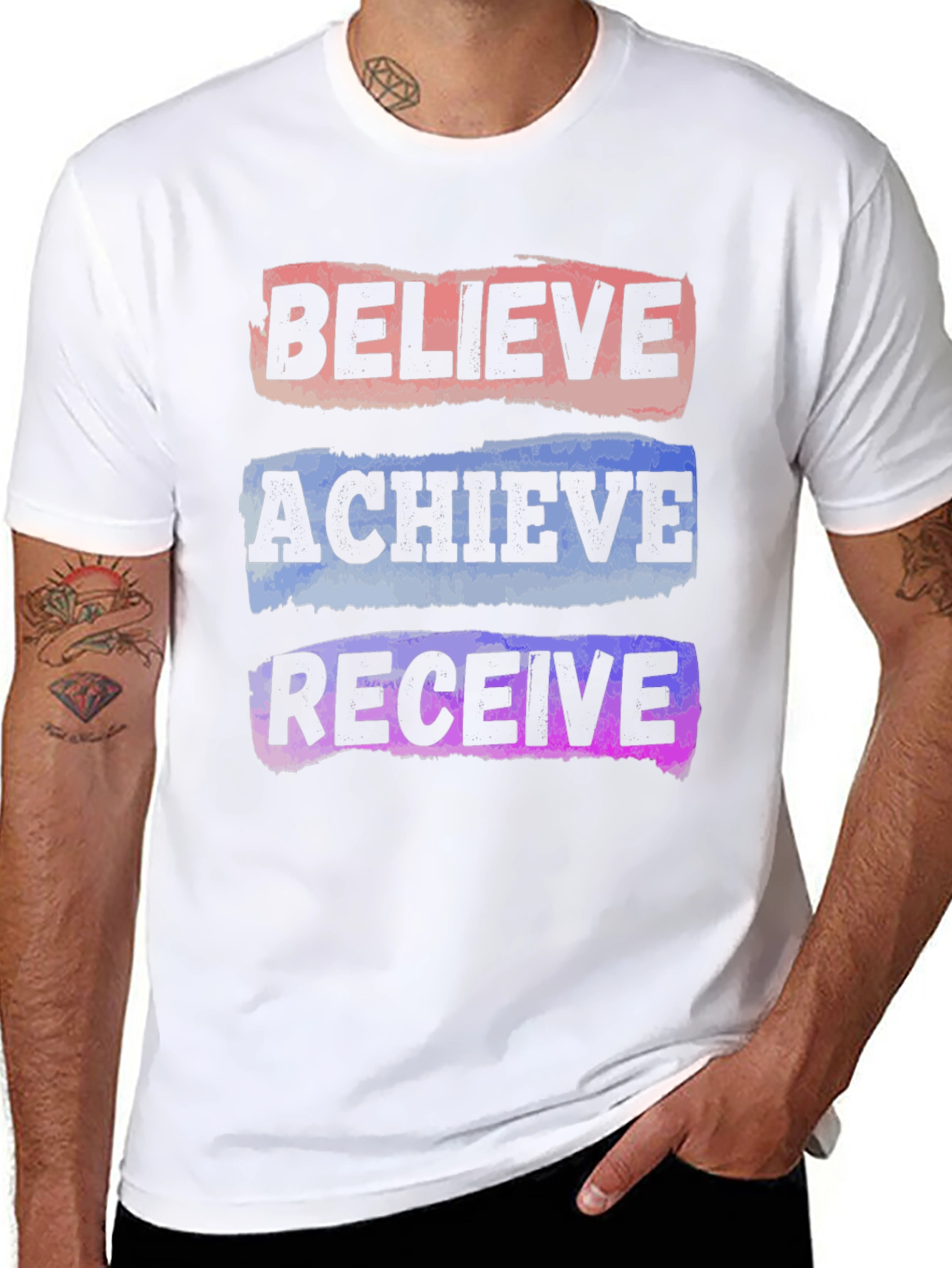 Believe Achieve Receive Graphic T-Shirt