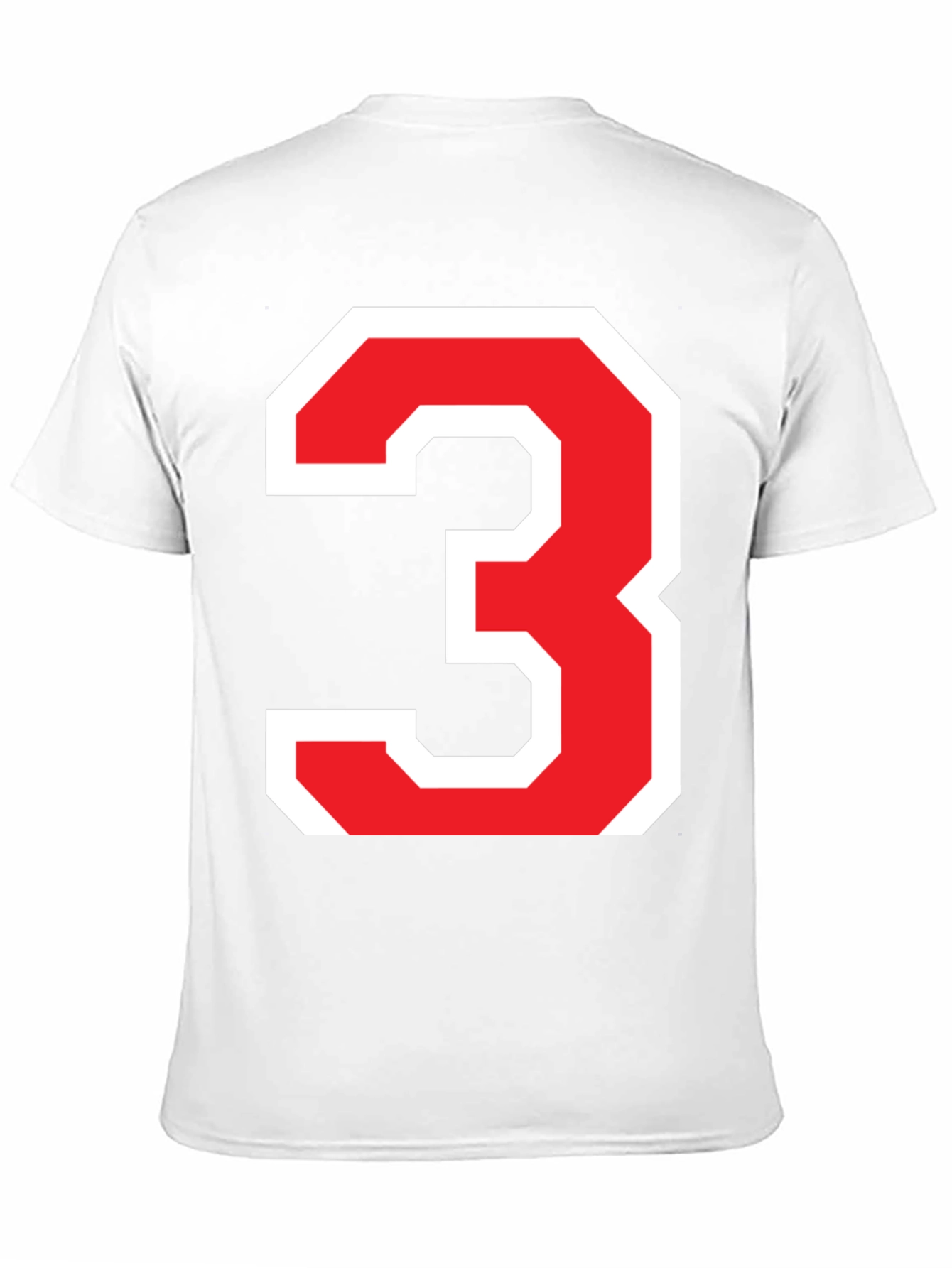 Bold Number 3 Graphic T-Shirt - Black