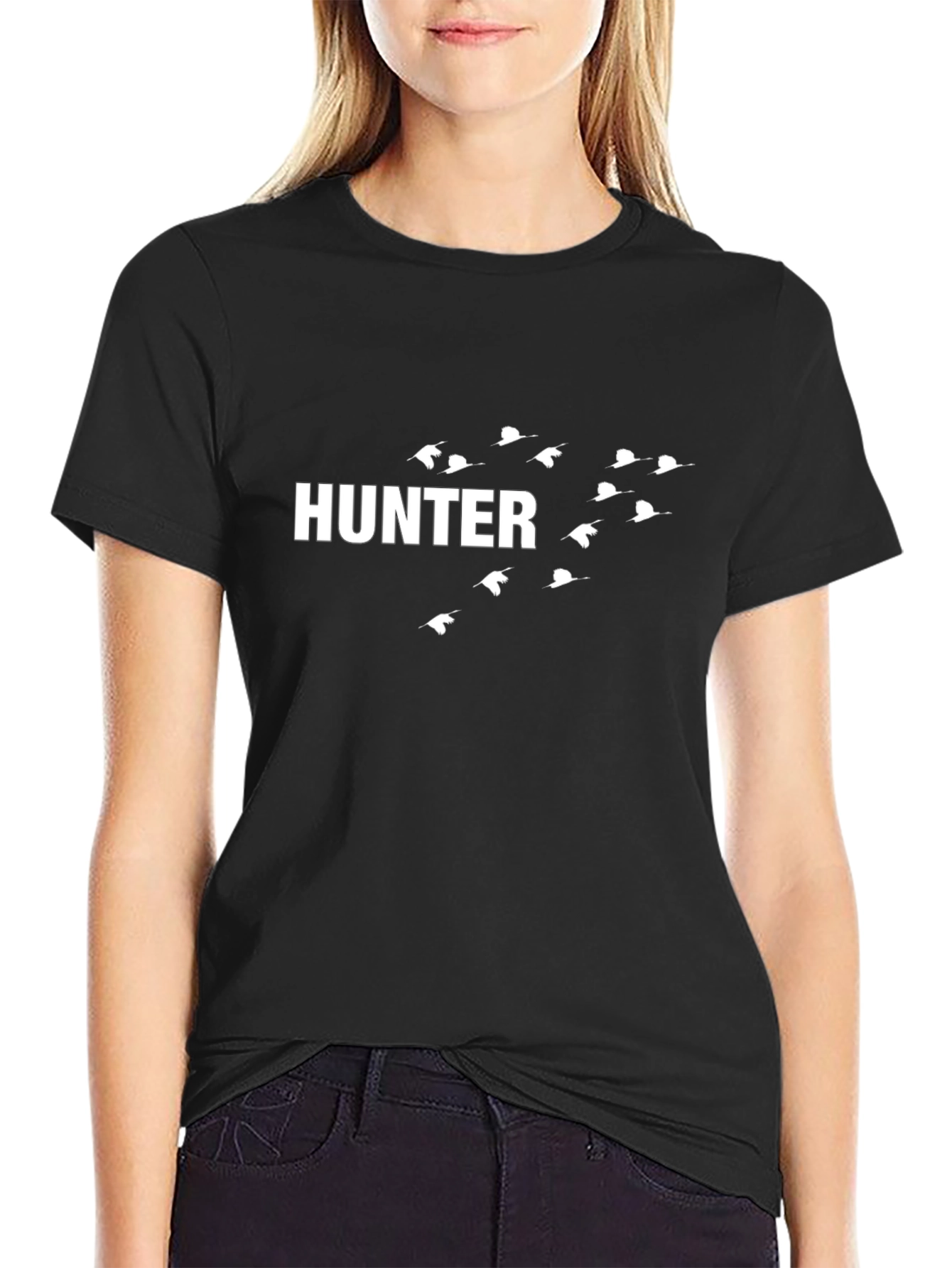 Hunter Duck Graphic T-Shirt - Black