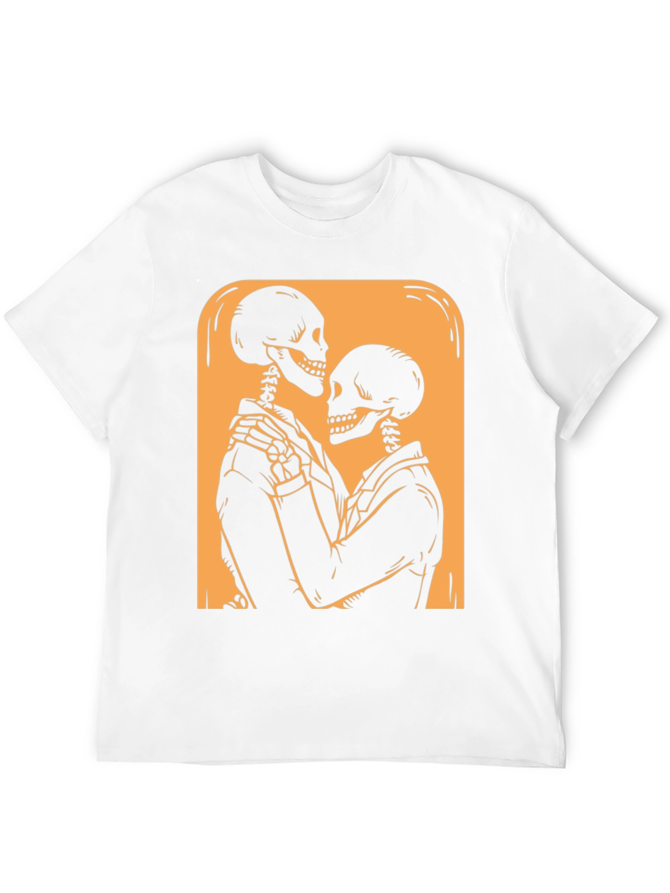 Skeleton Couple Graphic Tee - Black