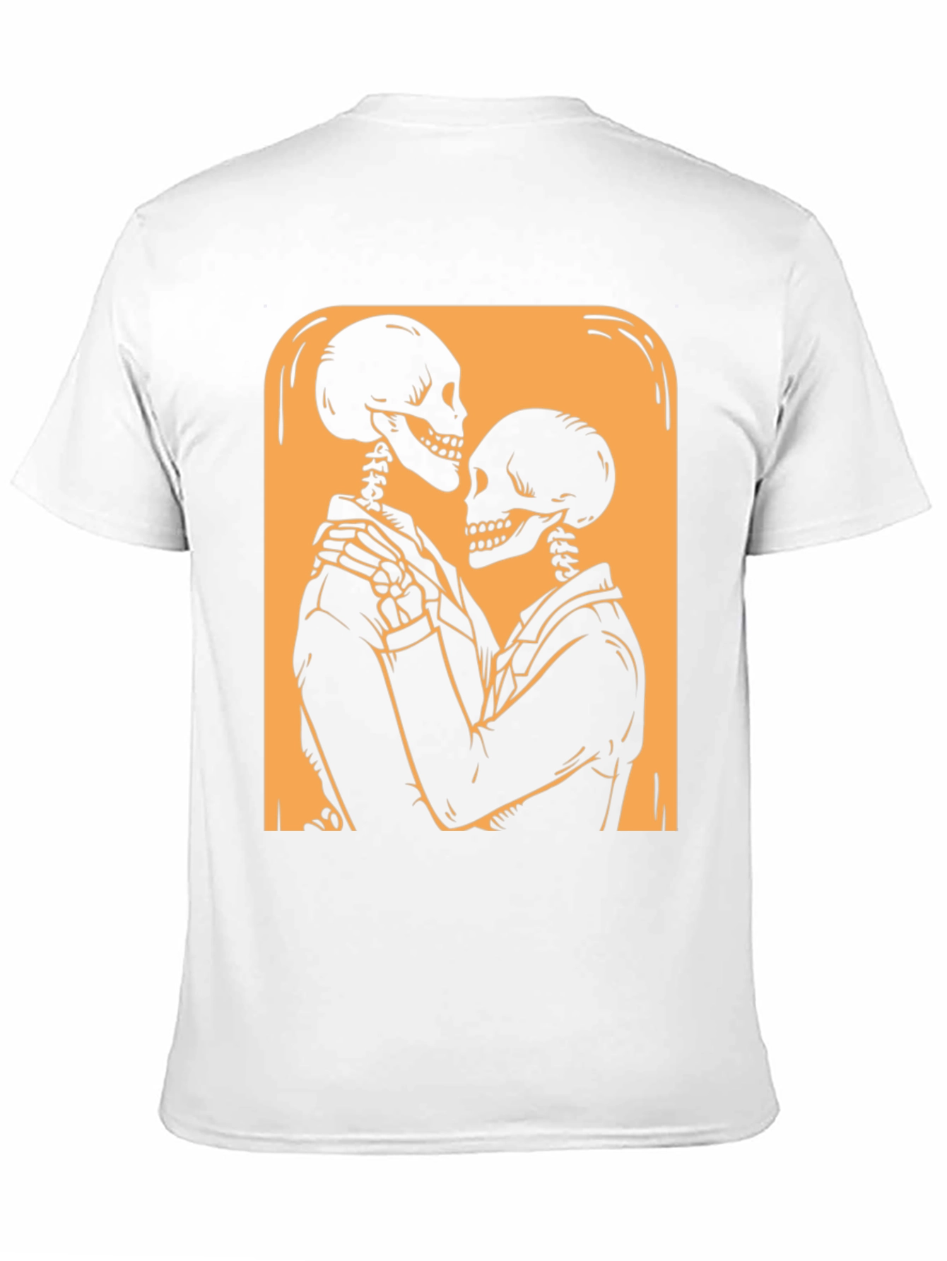 Skeleton Couple Graphic Tee - Black