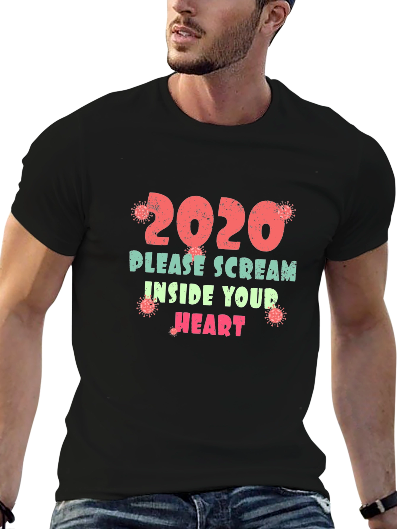 2020 Please Scream Inside Your Heart Funny T-Shirt