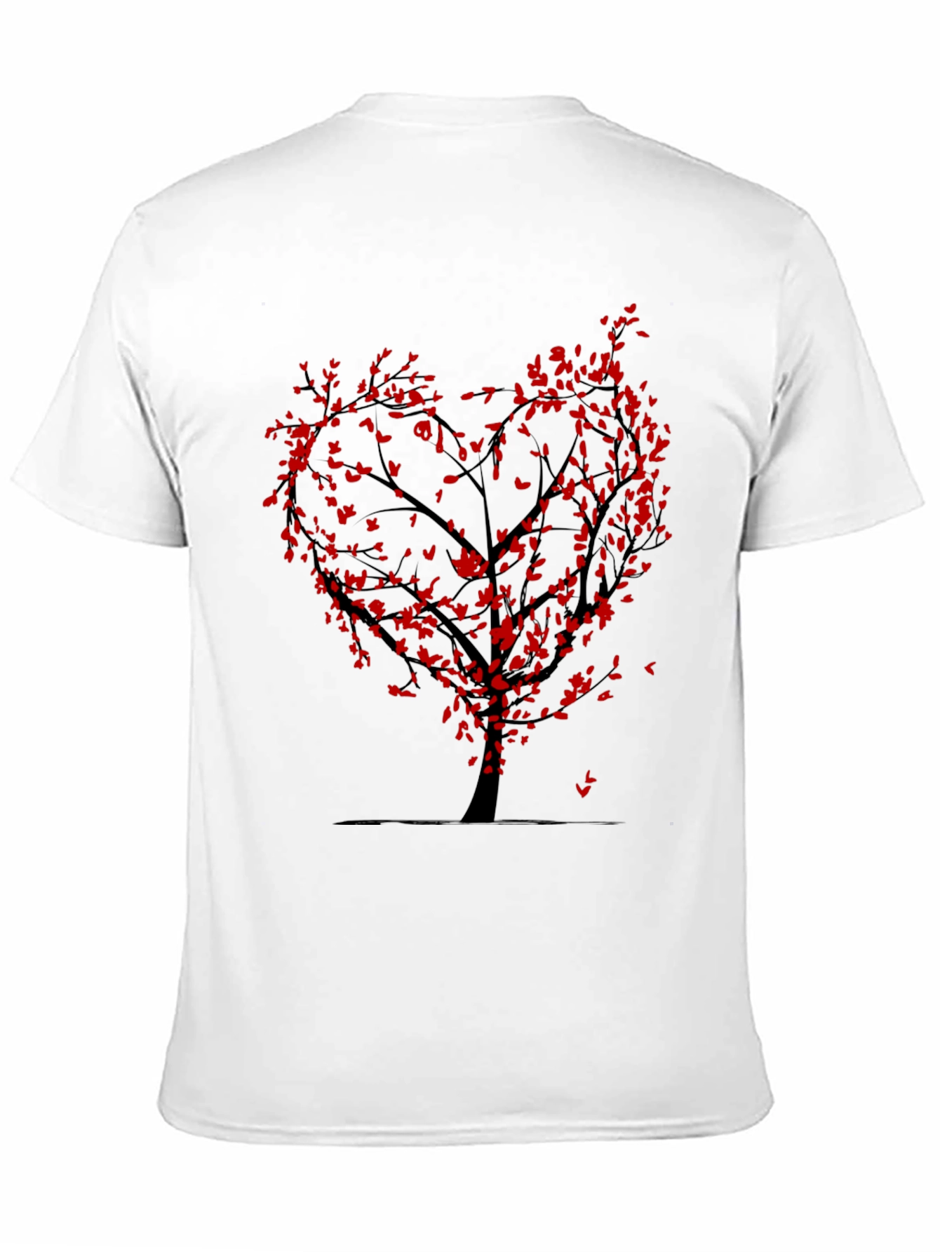 Heart Tree Graphic Tee - Black Cotton Blend