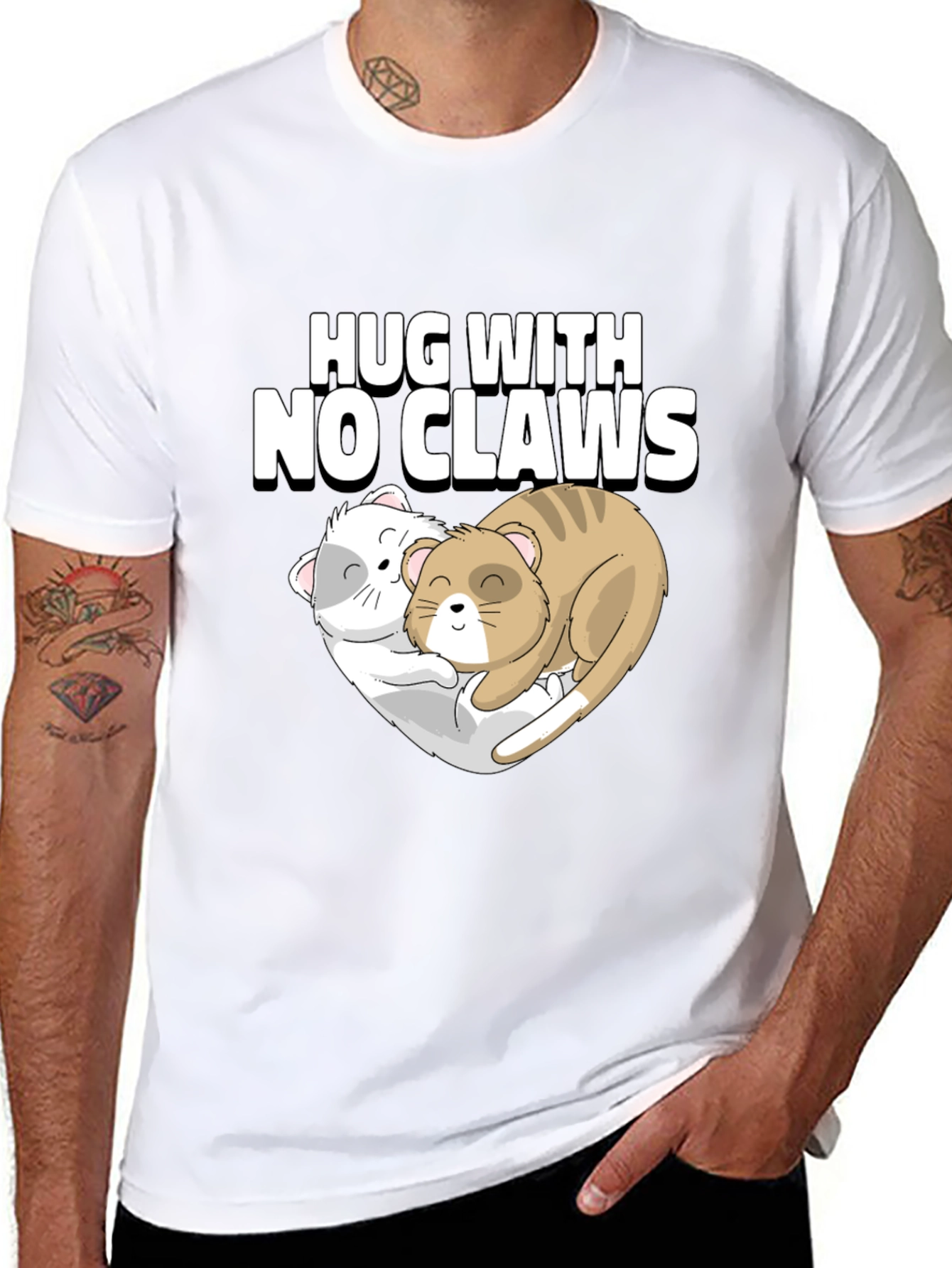 Hug With No Claws Graphic T-Shirt