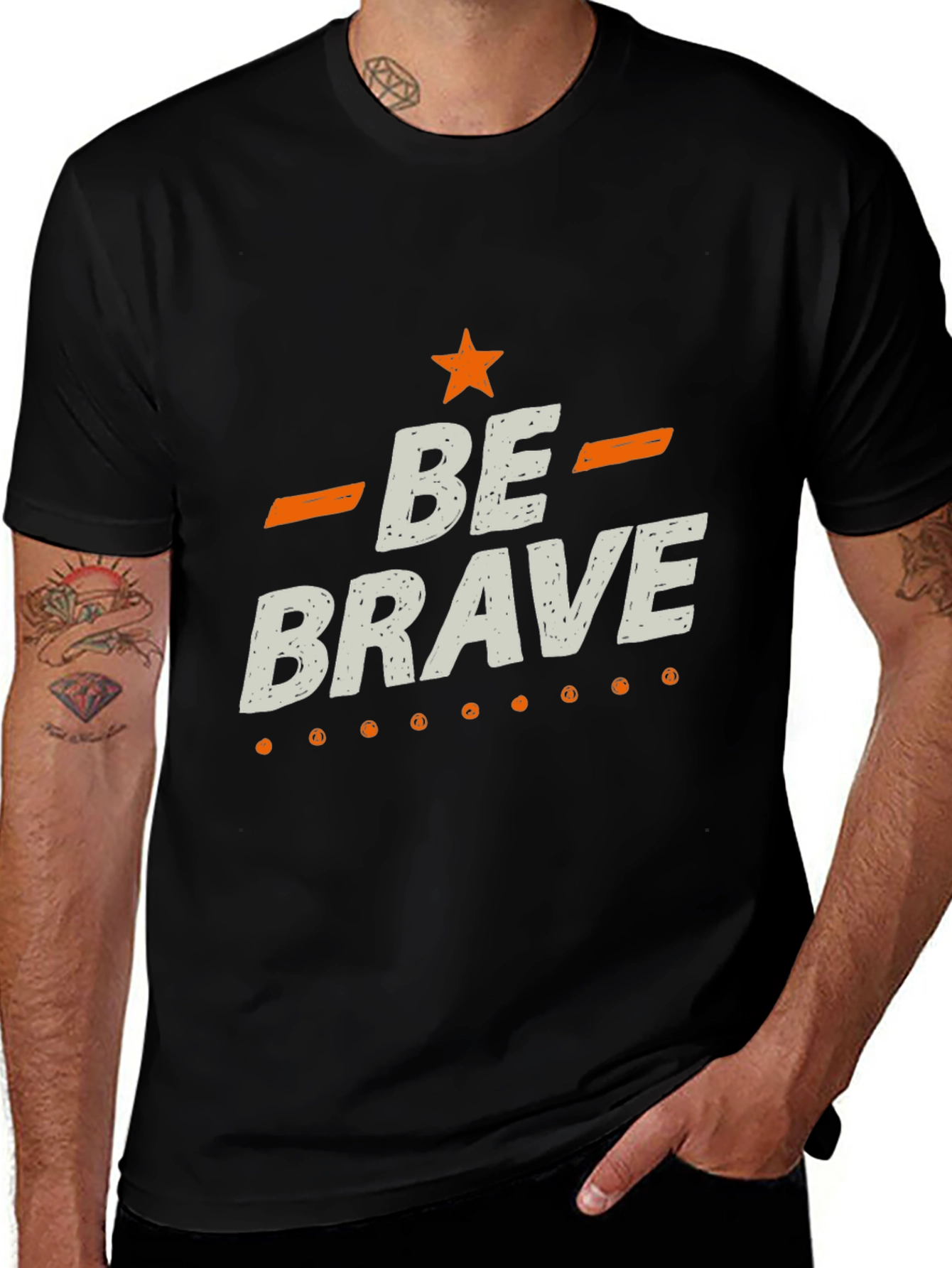 Be Brave Graphic Tee - Stylish Inspirational T-Shirt