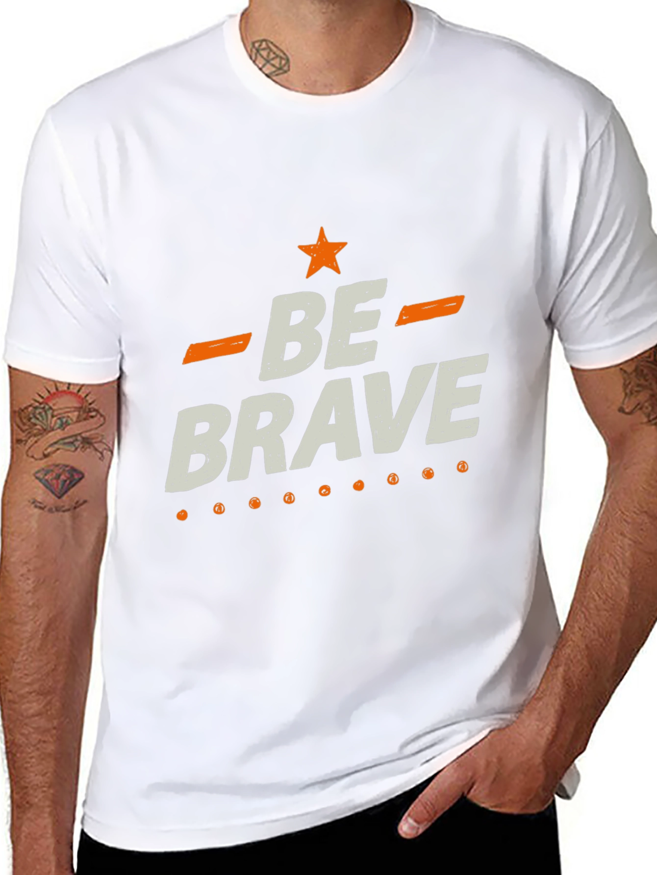 Be Brave Graphic Tee - Stylish Inspirational T-Shirt