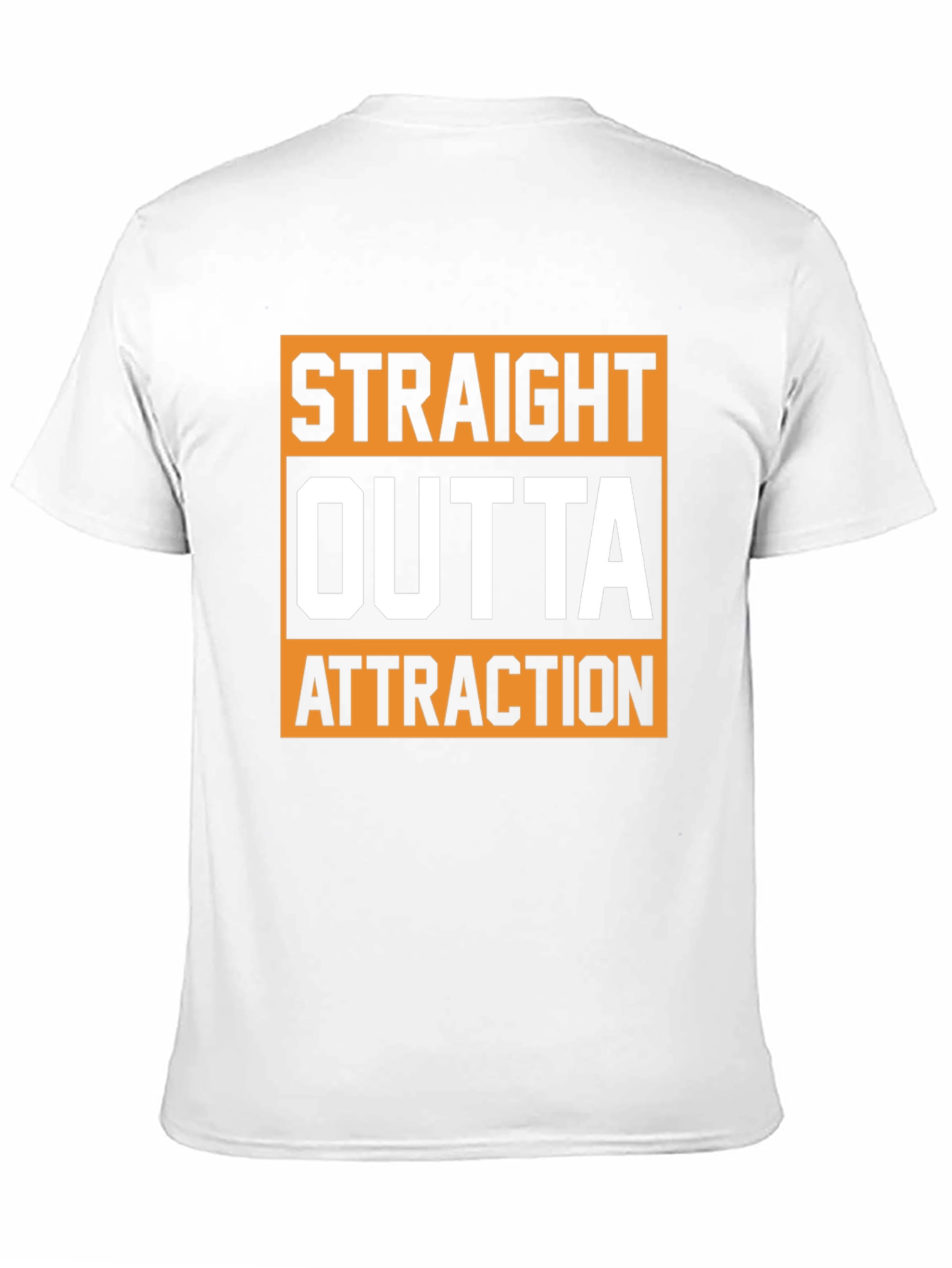 Straight Outta Attraction Black Graphic T-Shirt