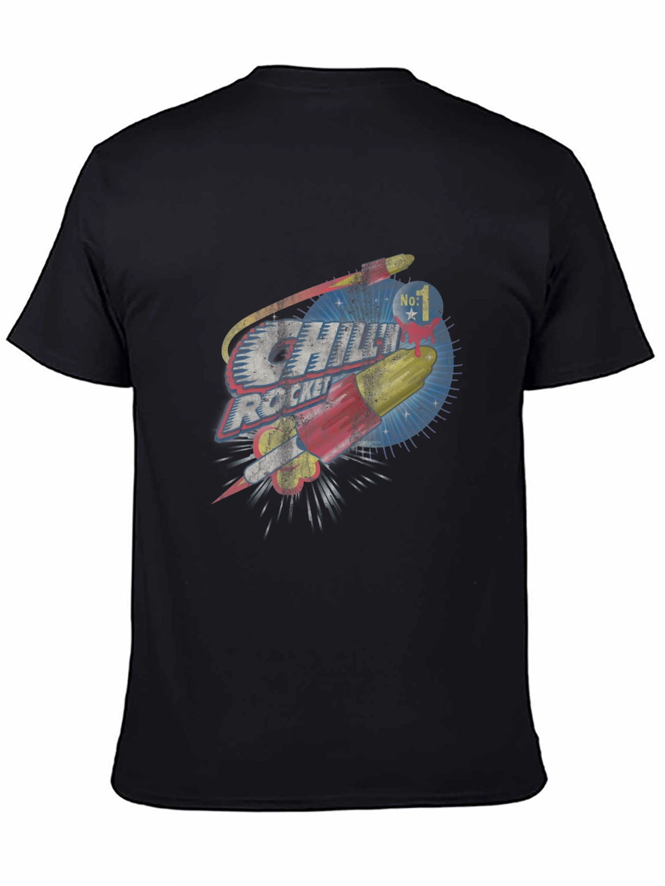 Chili Rocket Graphic Tee - Retro Design