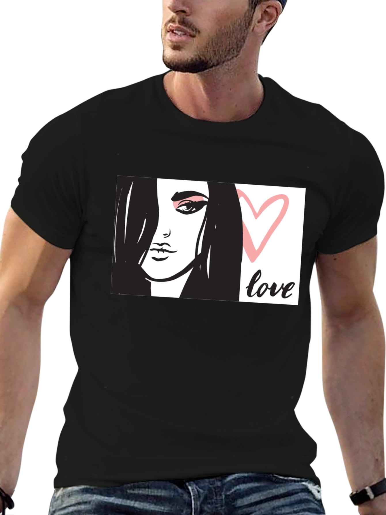 Love Graphic Black T-Shirt