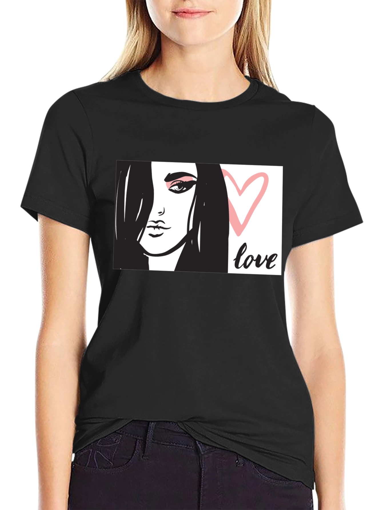 Love Graphic Black T-Shirt