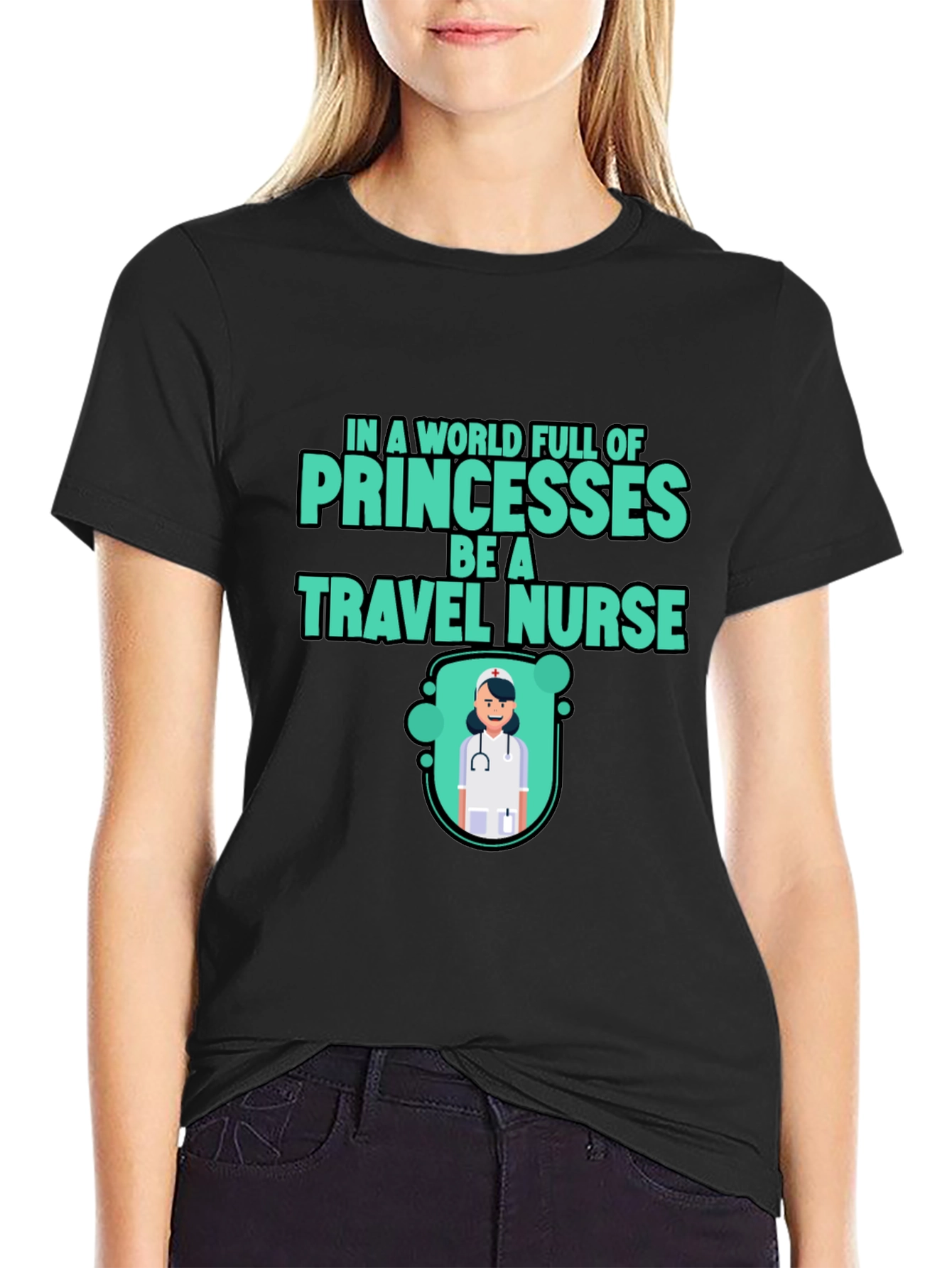 Travel Nurse Graphic Tee - Princesses