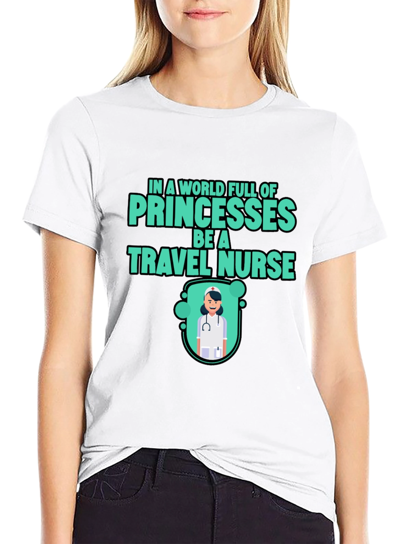 Travel Nurse Graphic Tee - Princesses