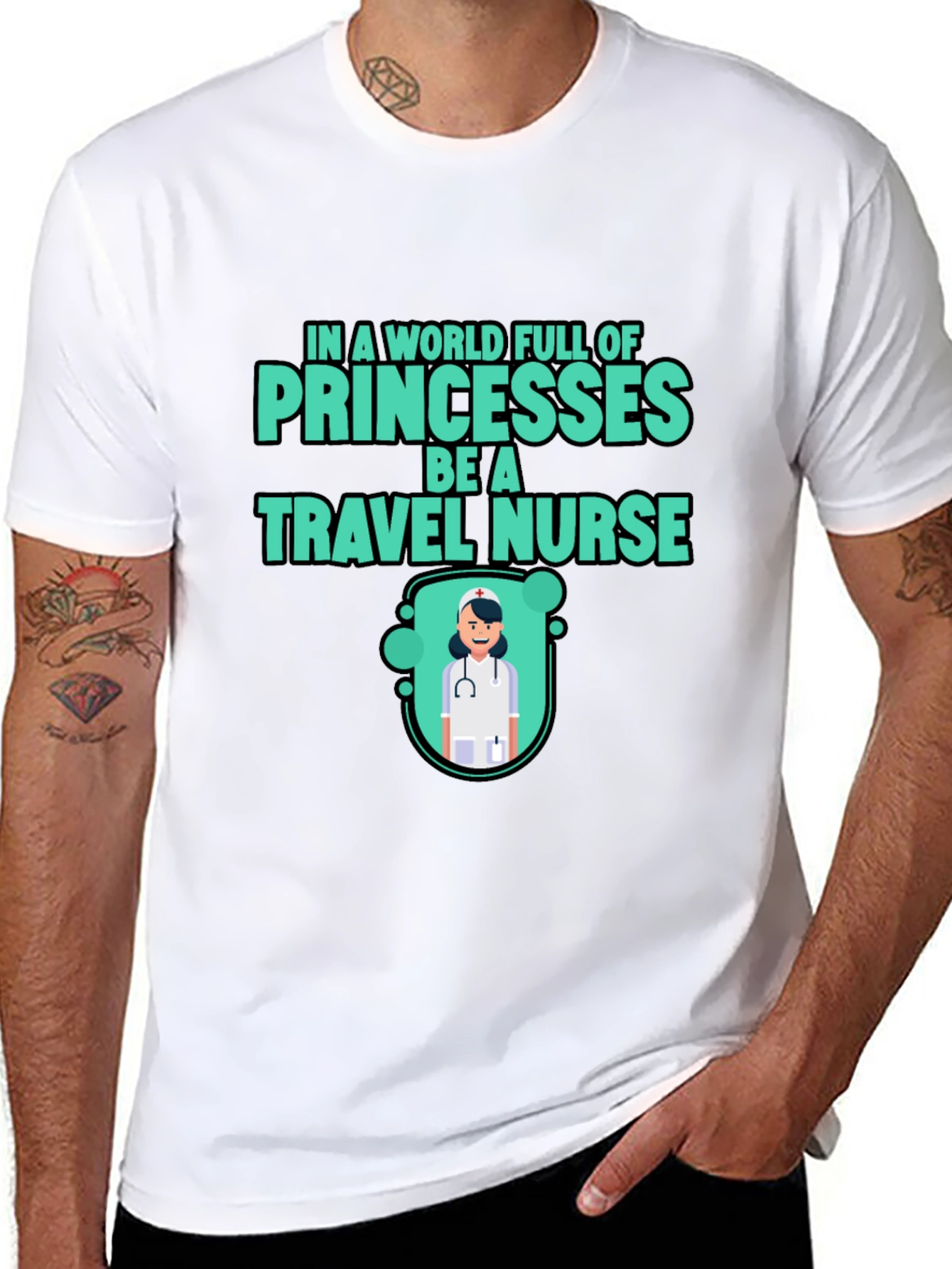 Travel Nurse Graphic Tee - Princesses