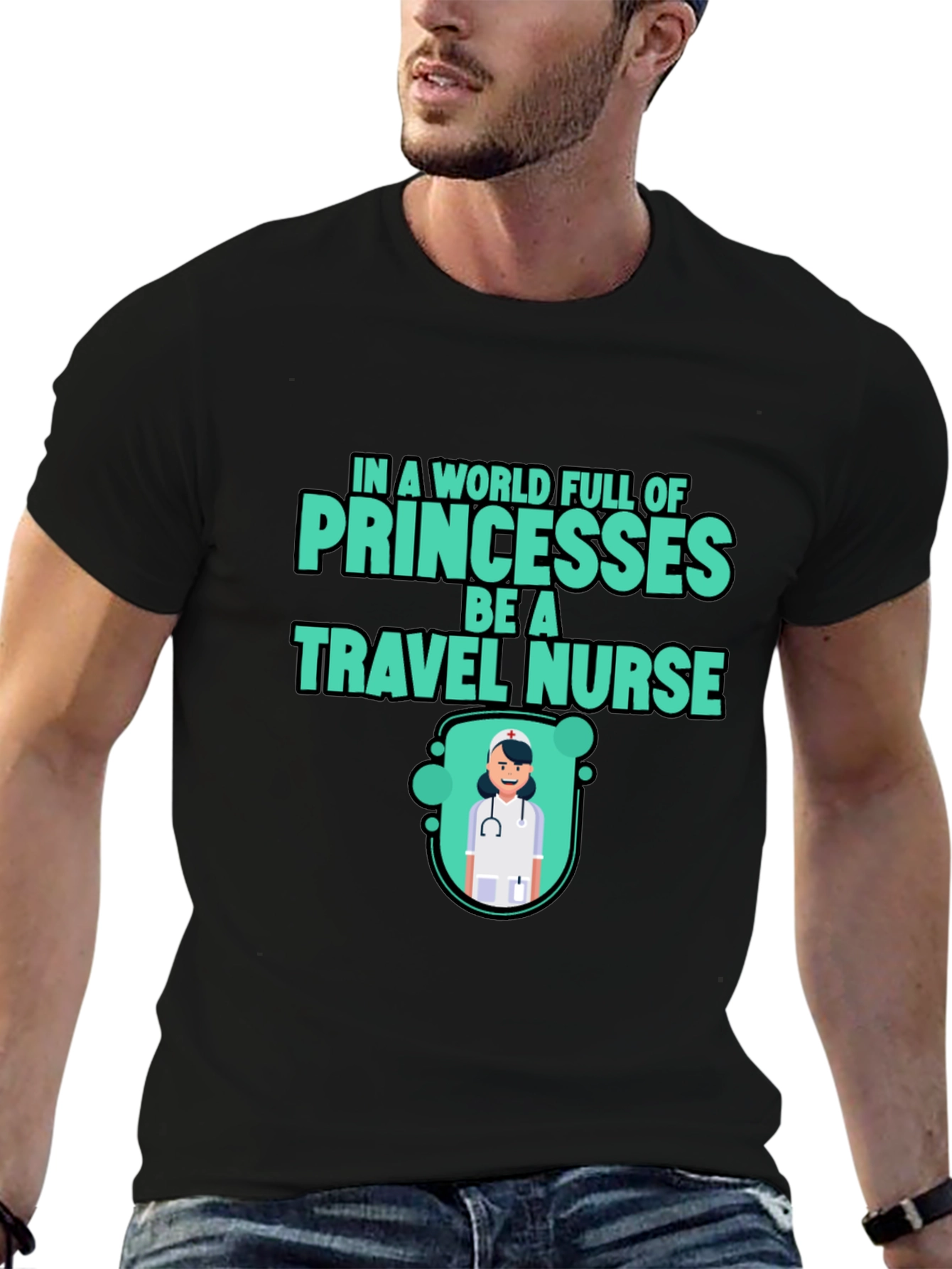 Travel Nurse Graphic Tee - Princesses