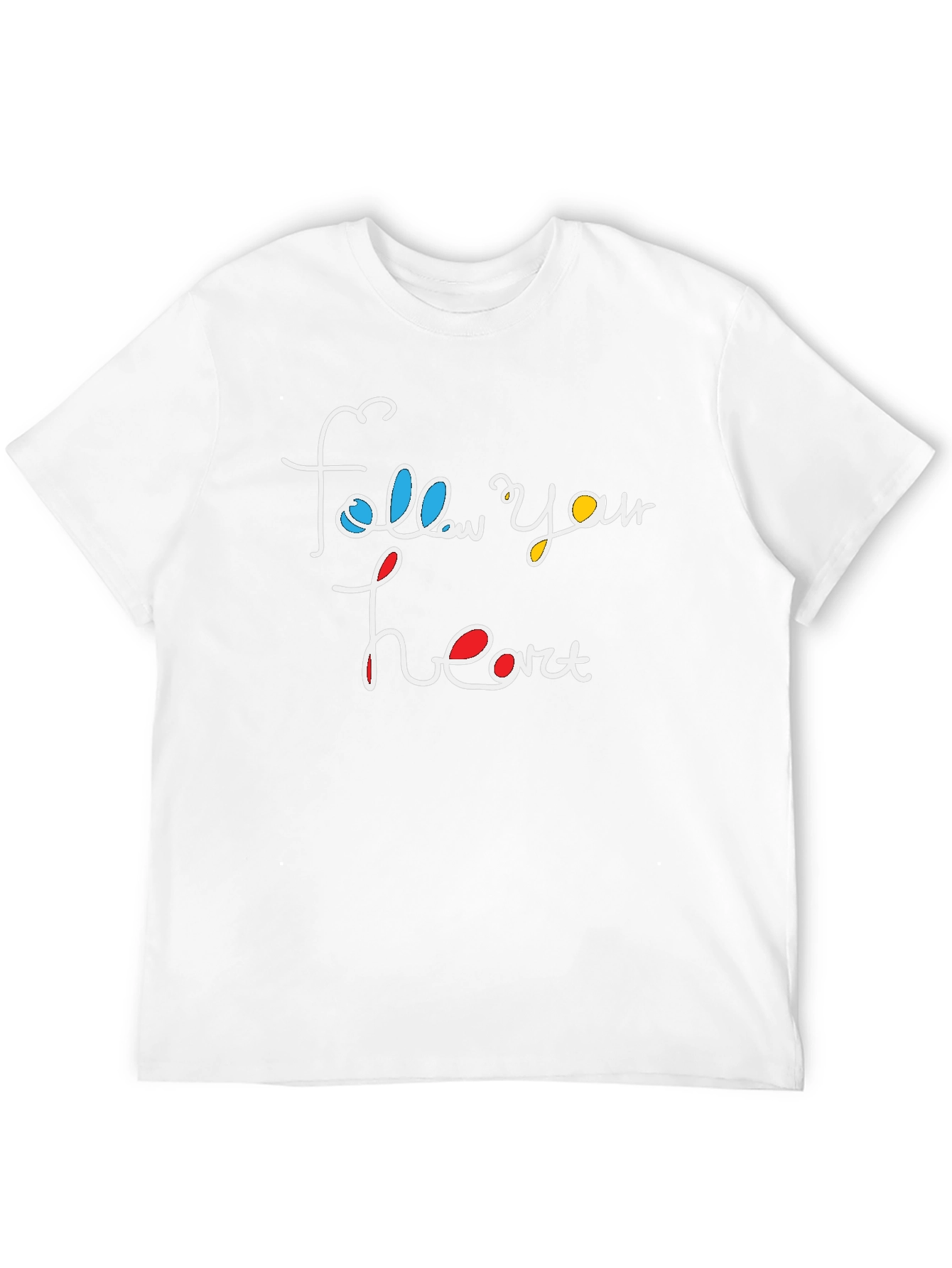 Follow Your Heart Graphic T-Shirt - Black