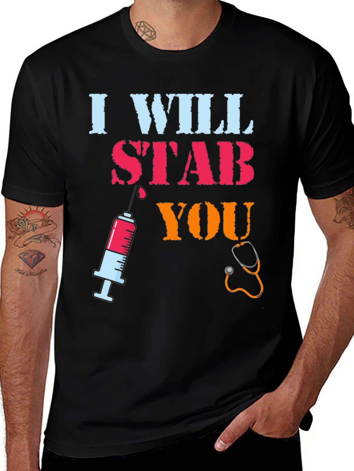 I Will Stab You Nurse T-Shirt