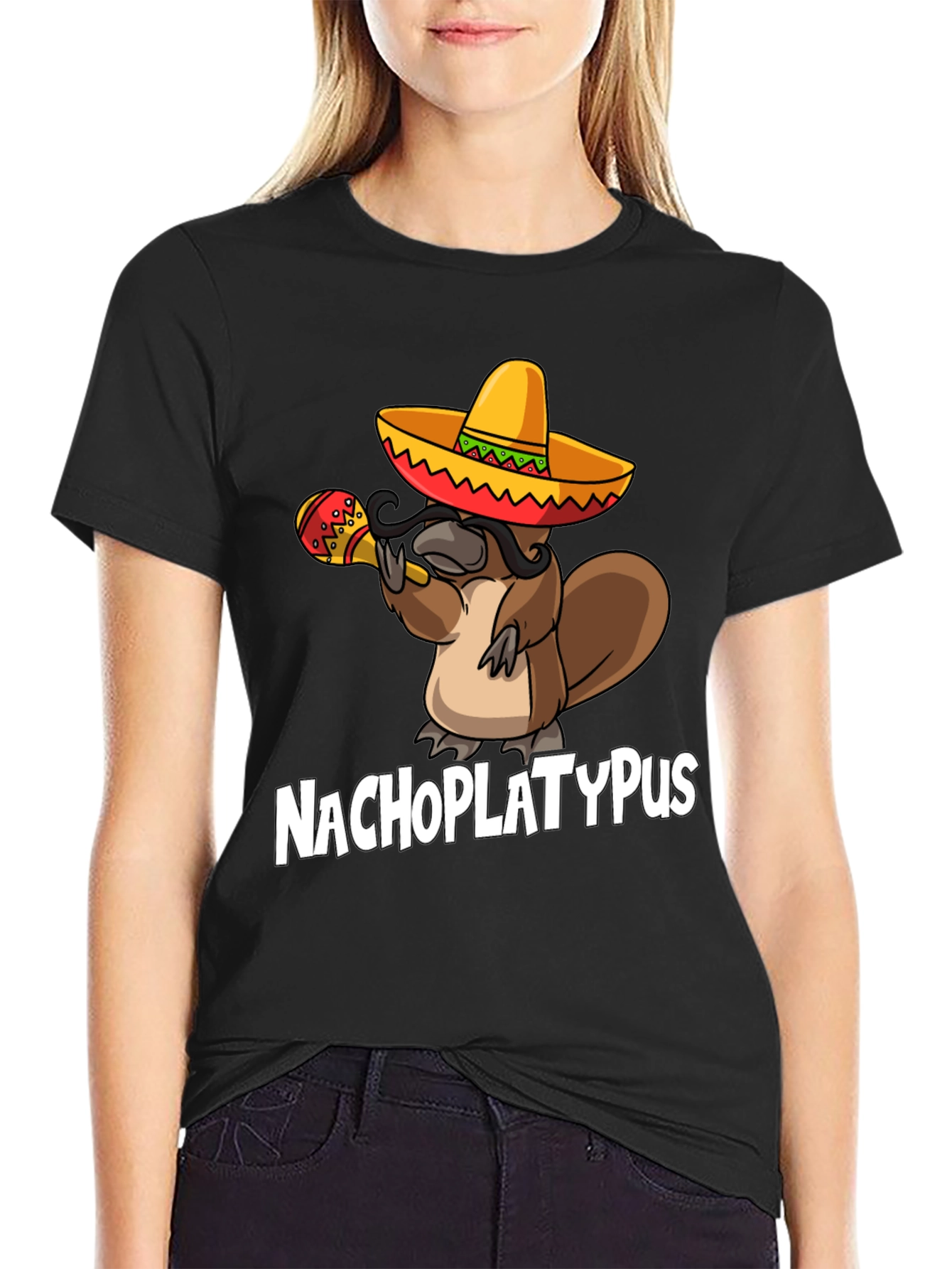 Nachoplatypus Funny Graphic Tee