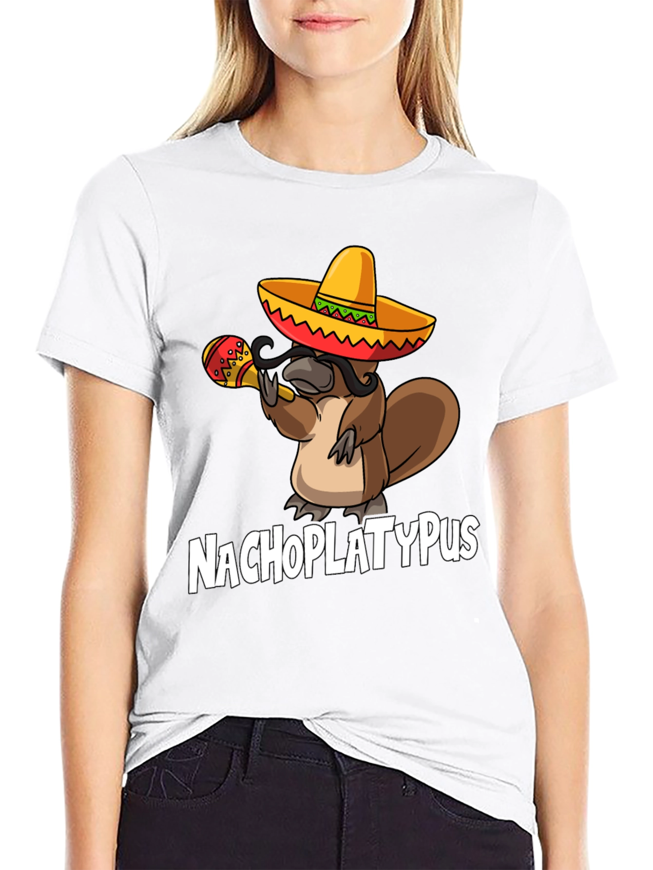 Nachoplatypus Funny Graphic Tee