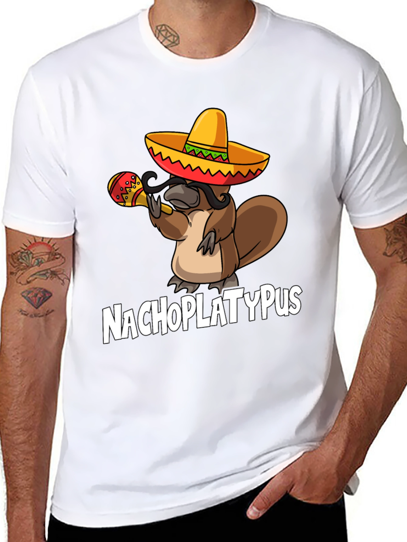 Nachoplatypus Funny Graphic Tee