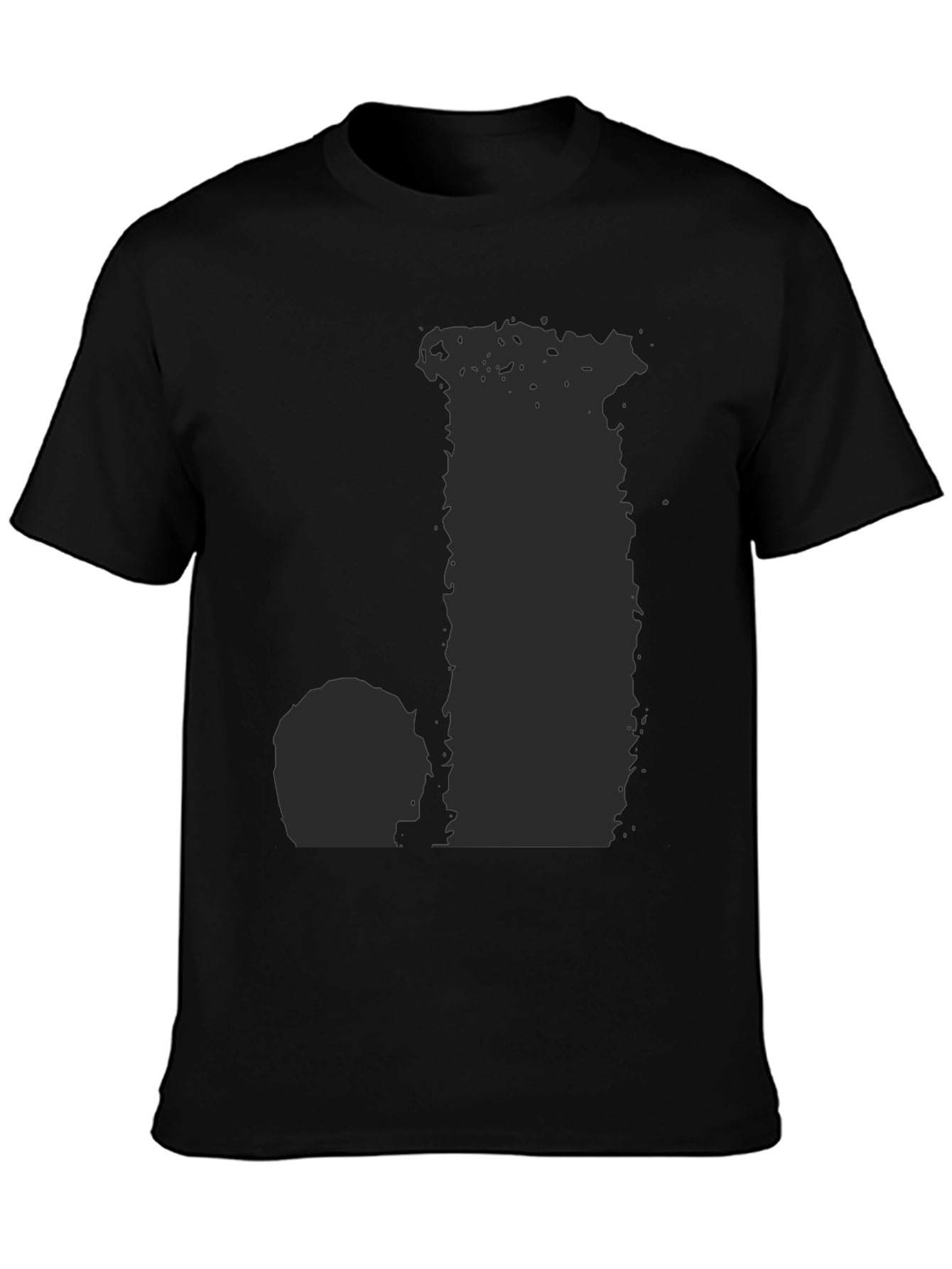 Mens Graphic Black T-Shirt - Unique Design