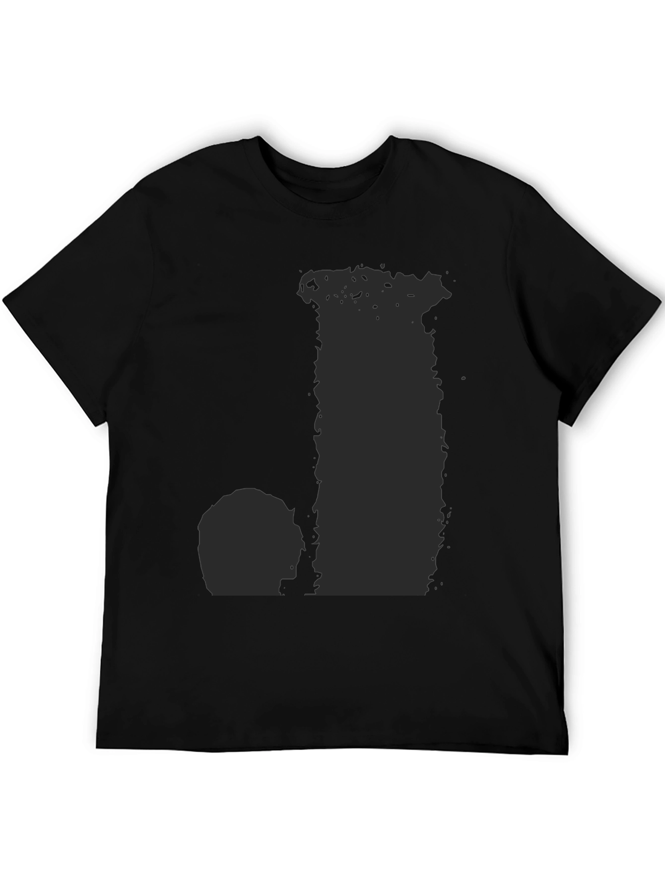 Mens Graphic Black T-Shirt - Unique Design
