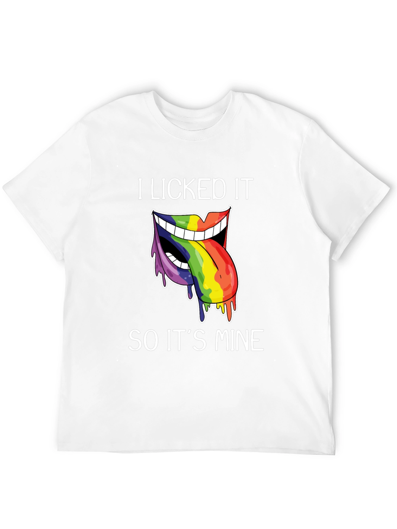 I Licked It T-Shirt Funny Pride Tee