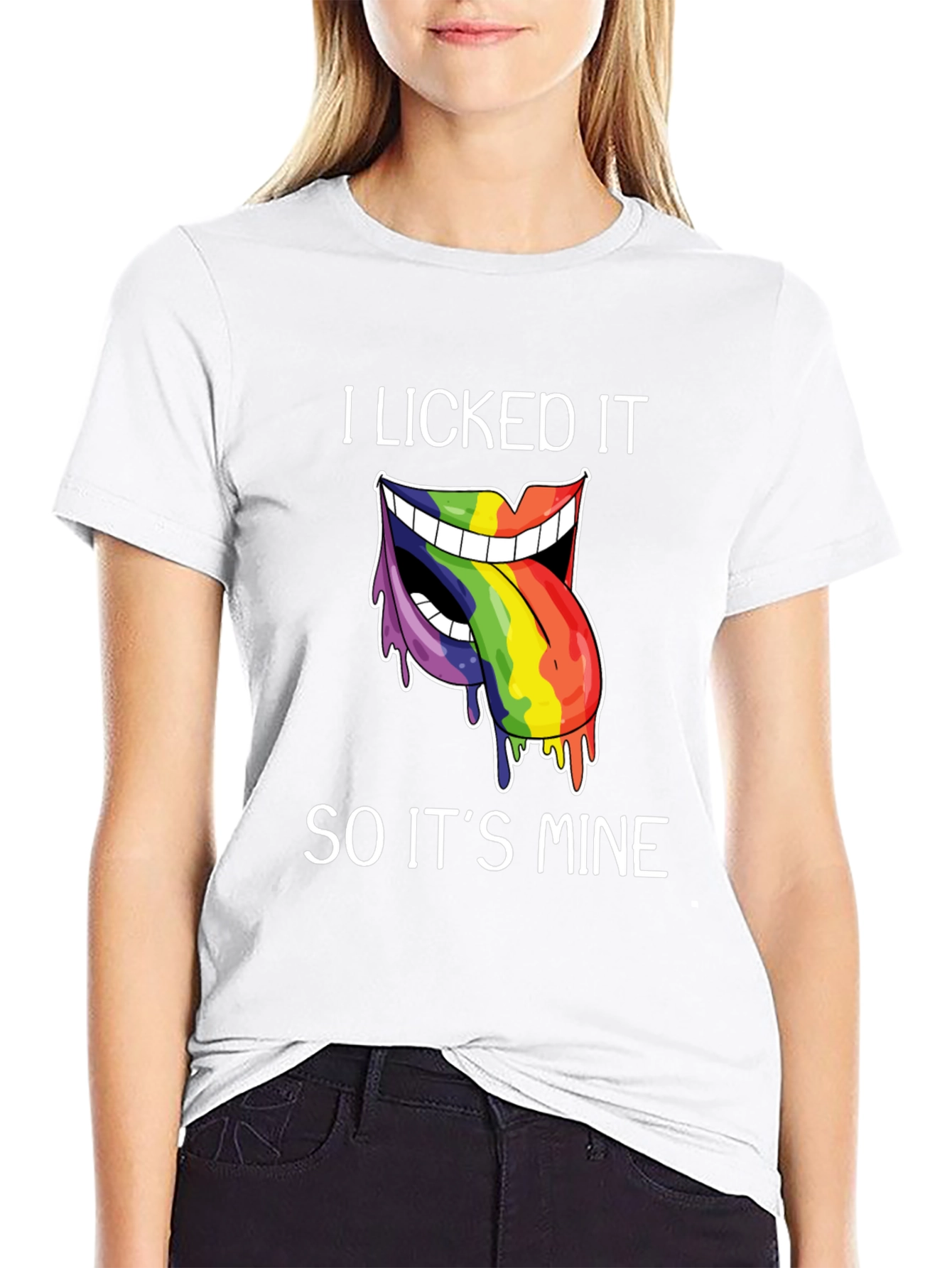 I Licked It T-Shirt Funny Pride Tee
