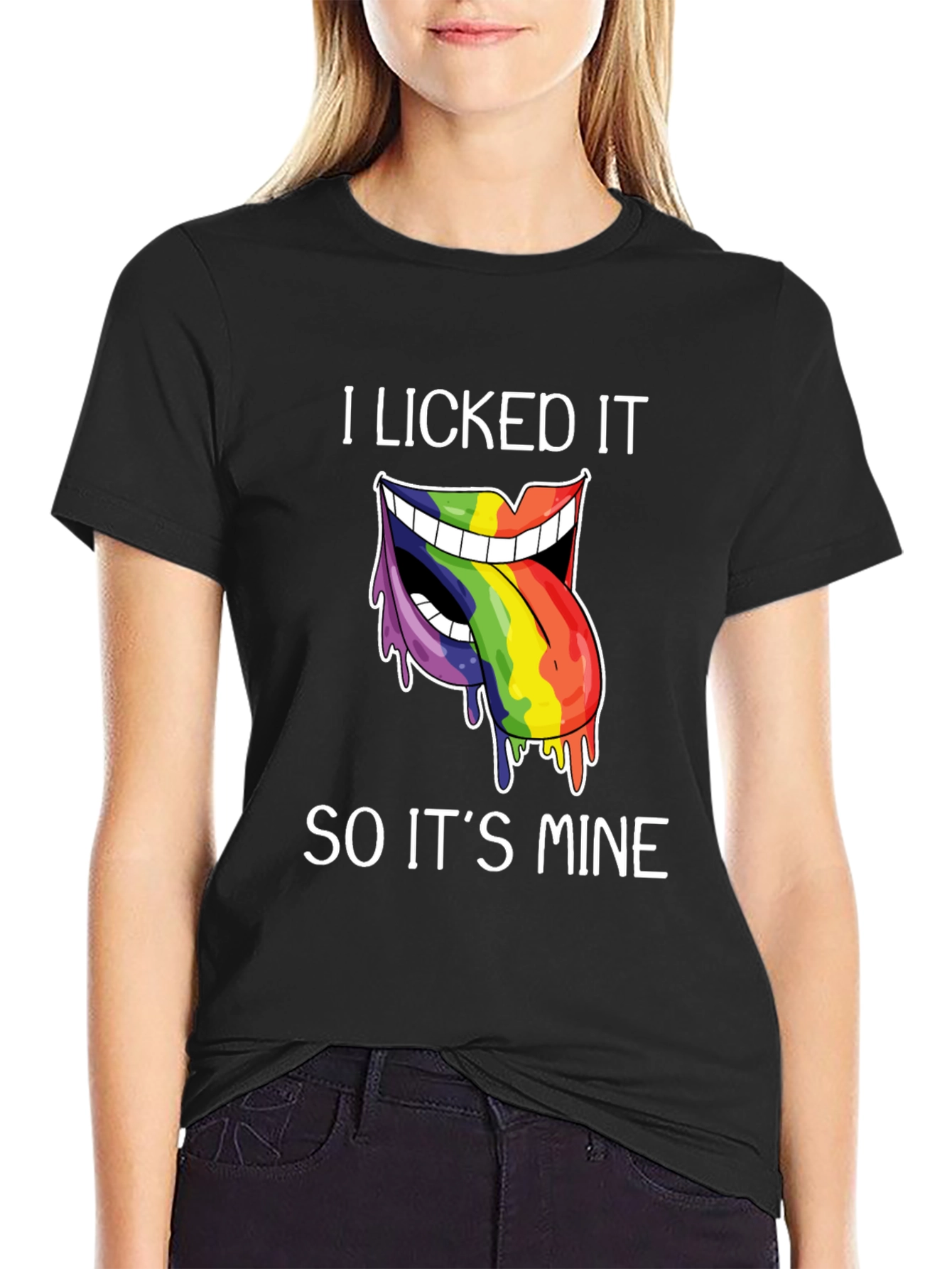 I Licked It T-Shirt Funny Pride Tee
