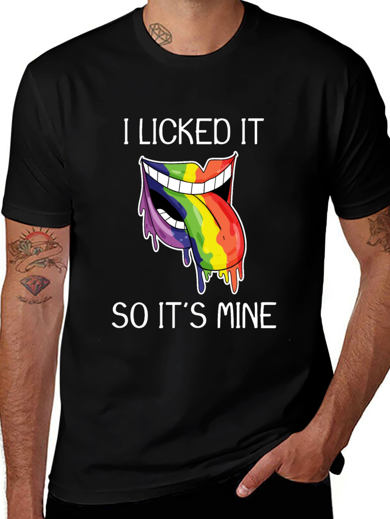 I Licked It T-Shirt Funny Pride Tee