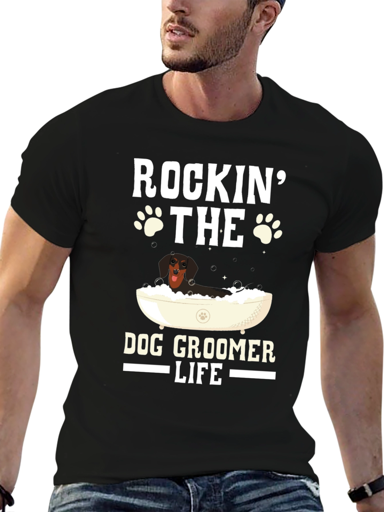 Rockin the Dog Groomer Life T-Shirt