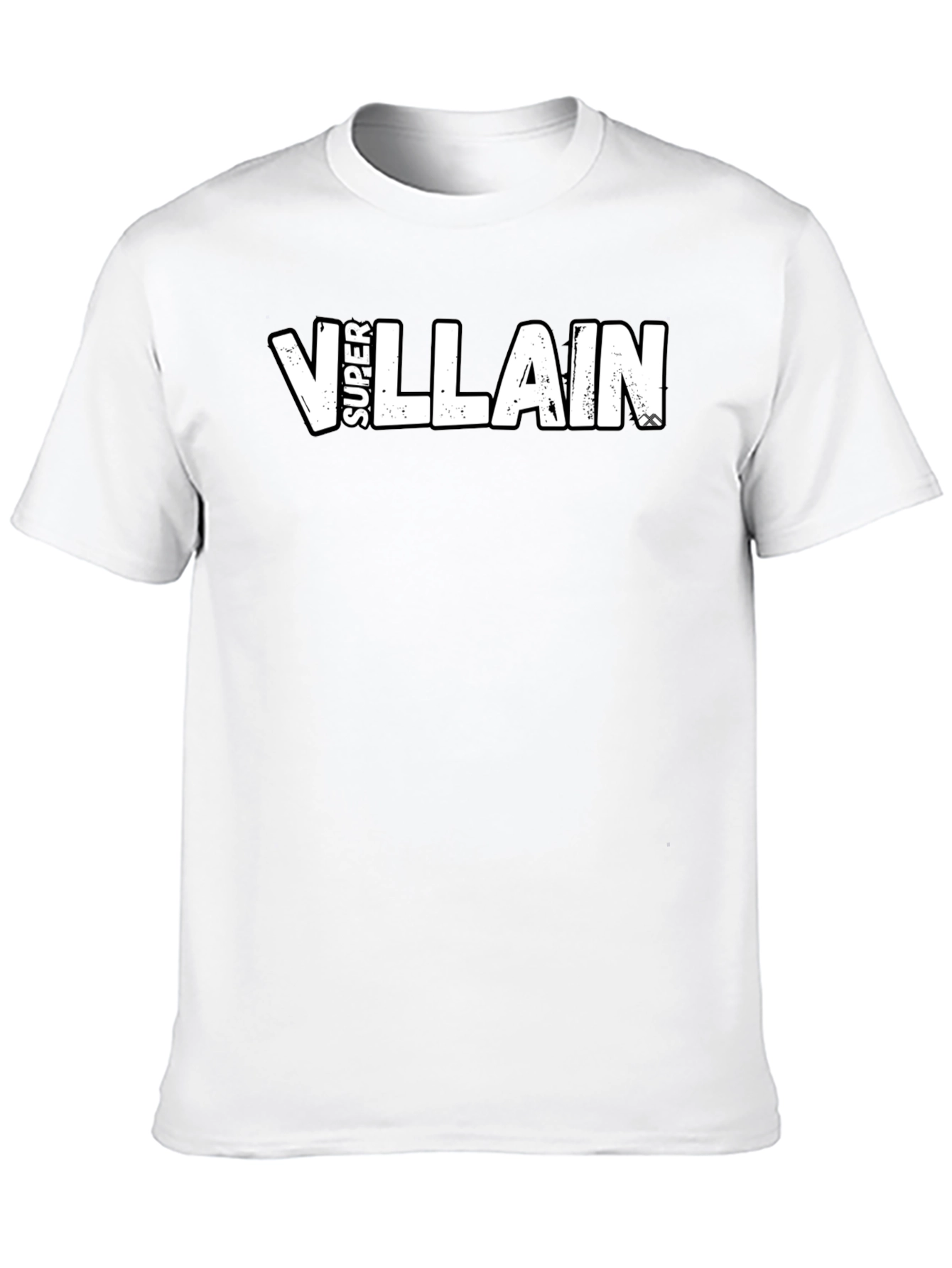 Super Villain Graphic Tee - Black Cotton Blend
