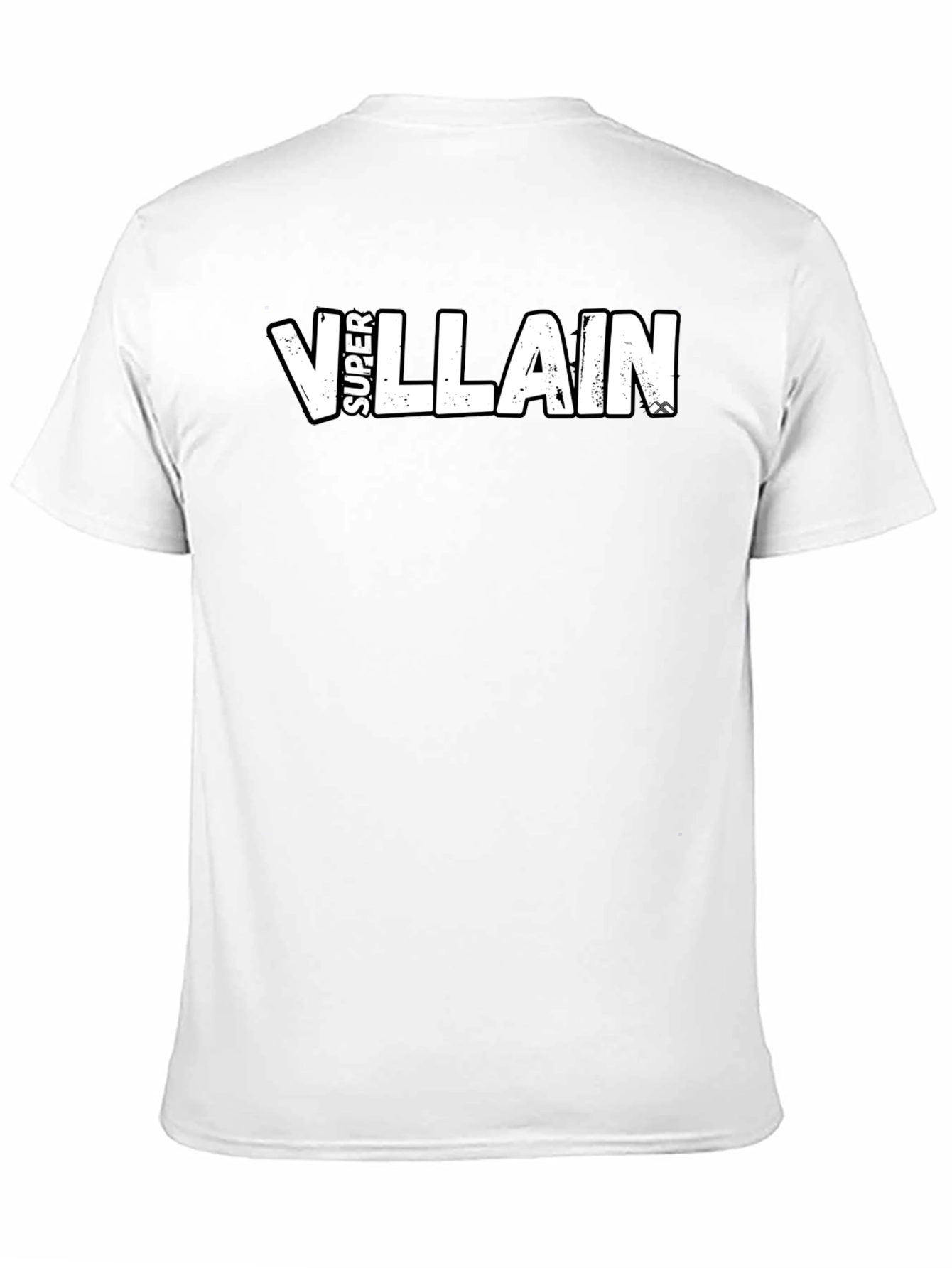 Super Villain Graphic Tee - Black Cotton Blend