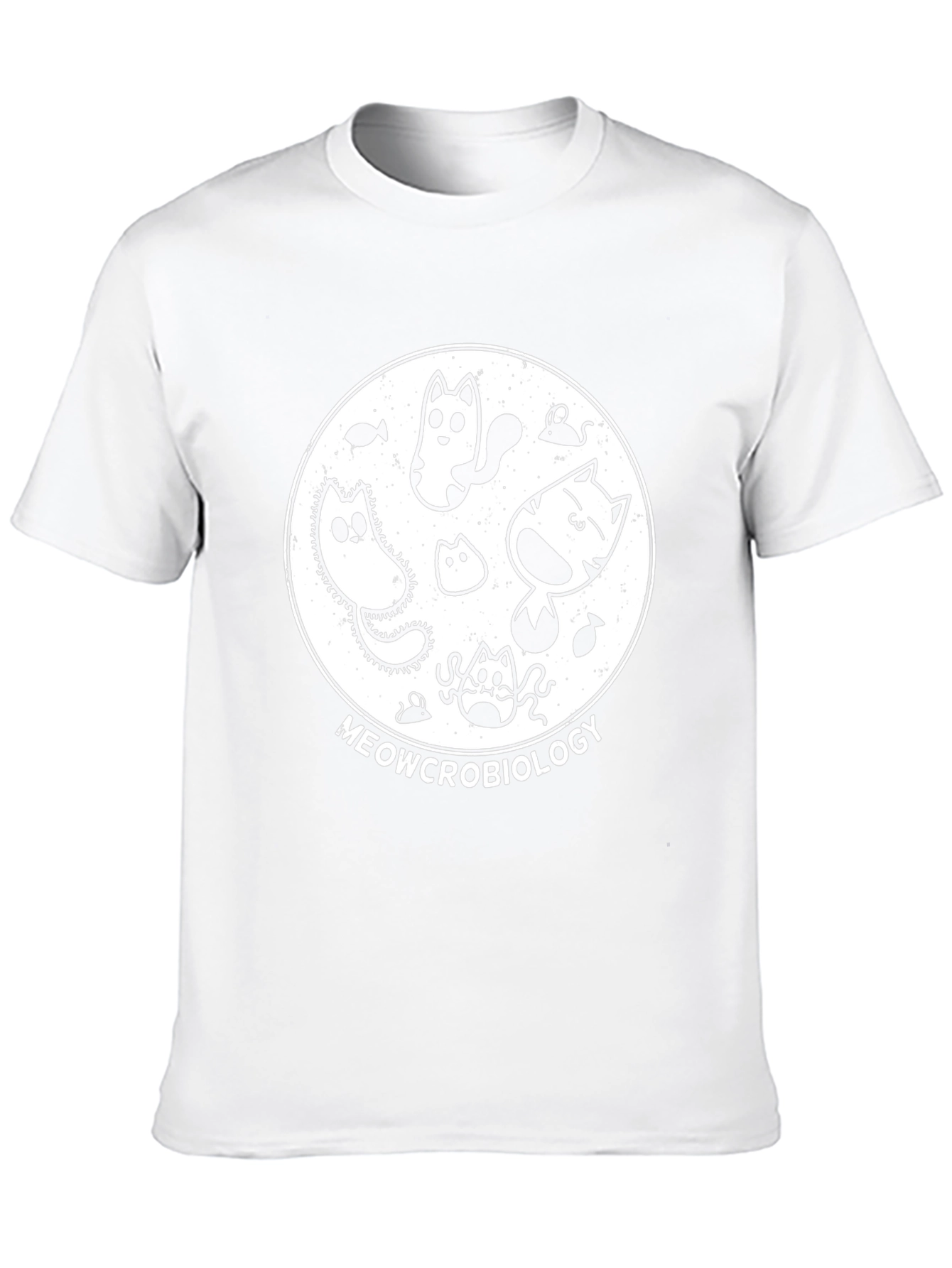 Meowcrobiology Black T-Shirt - Cat Lover Tee