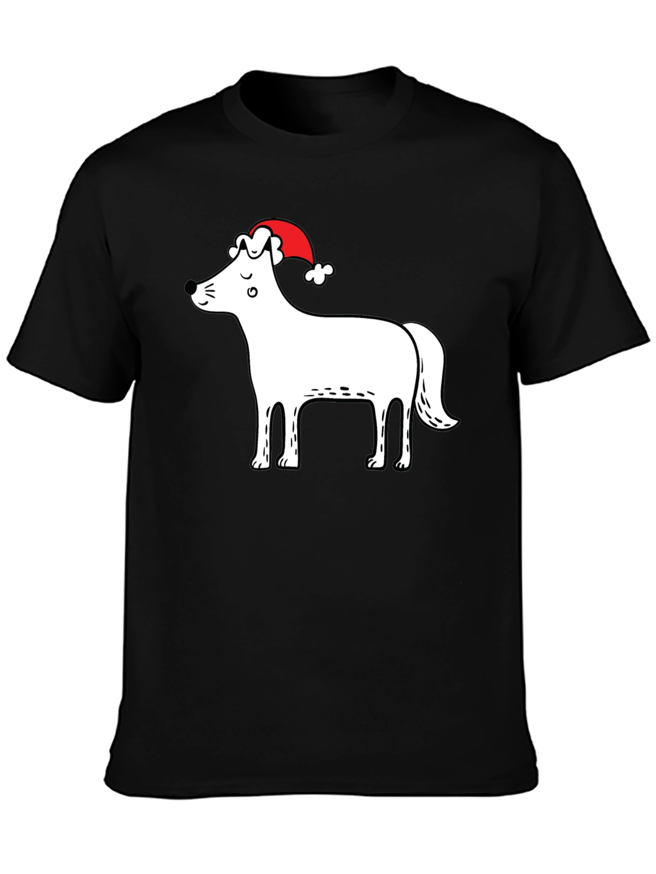 Festive Dog Graphic T-Shirt