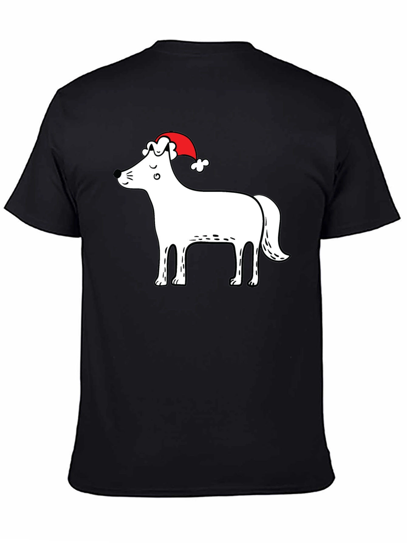 Festive Dog Graphic T-Shirt
