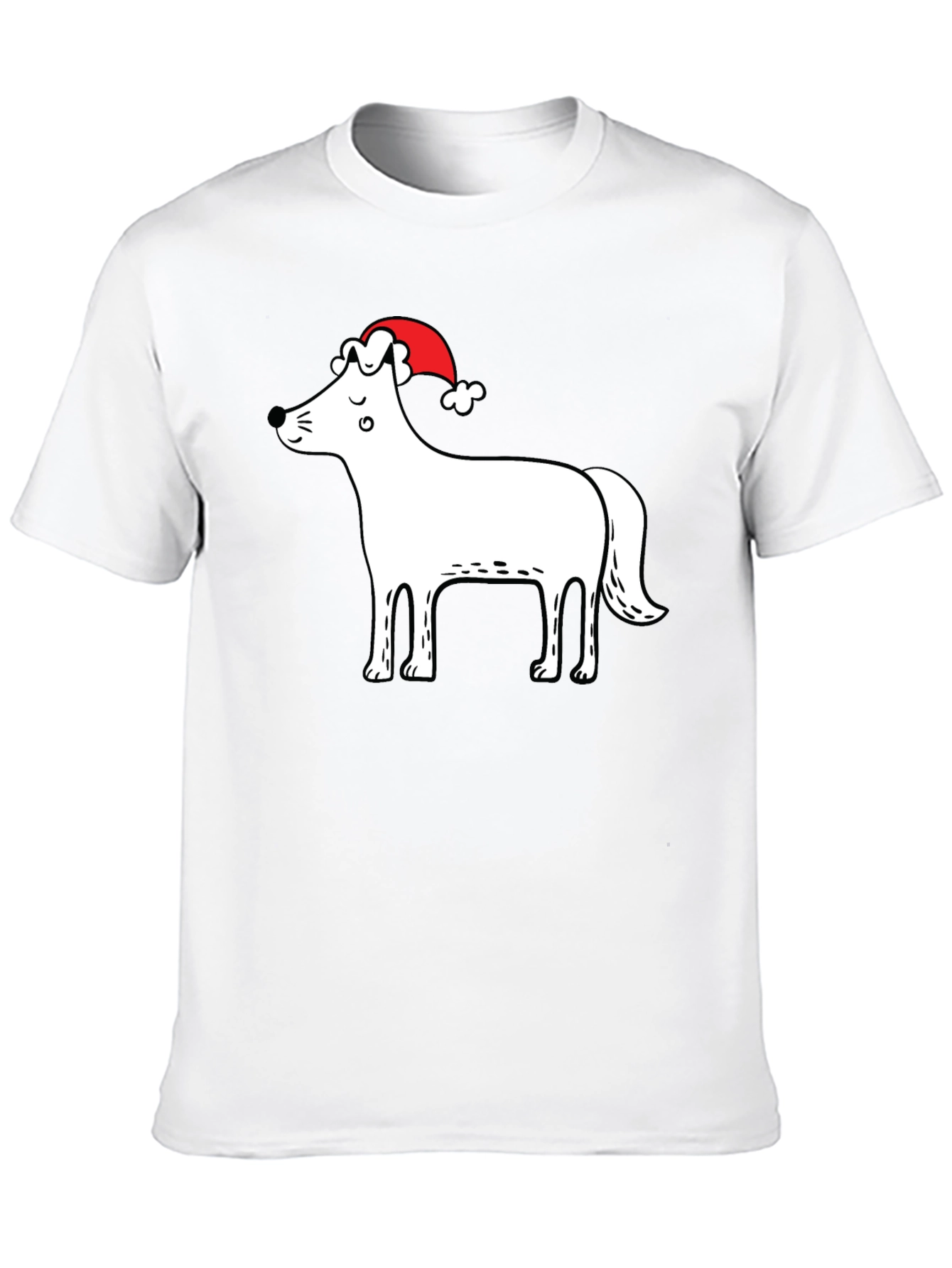 Festive Dog Graphic T-Shirt