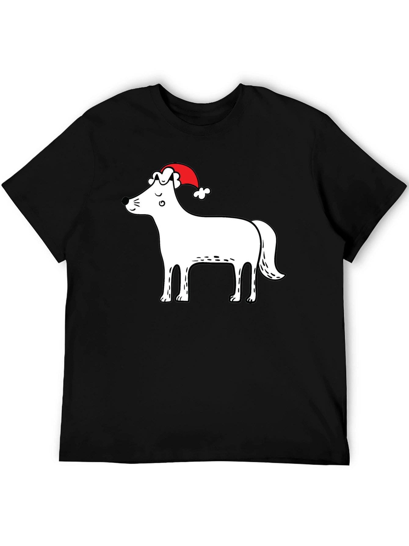 Festive Dog Graphic T-Shirt