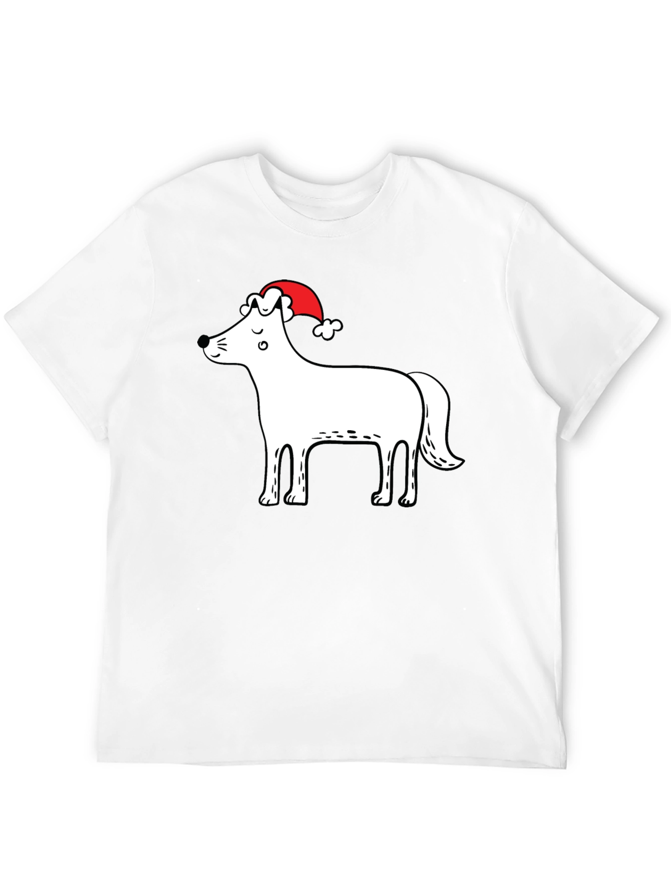 Festive Dog Graphic T-Shirt