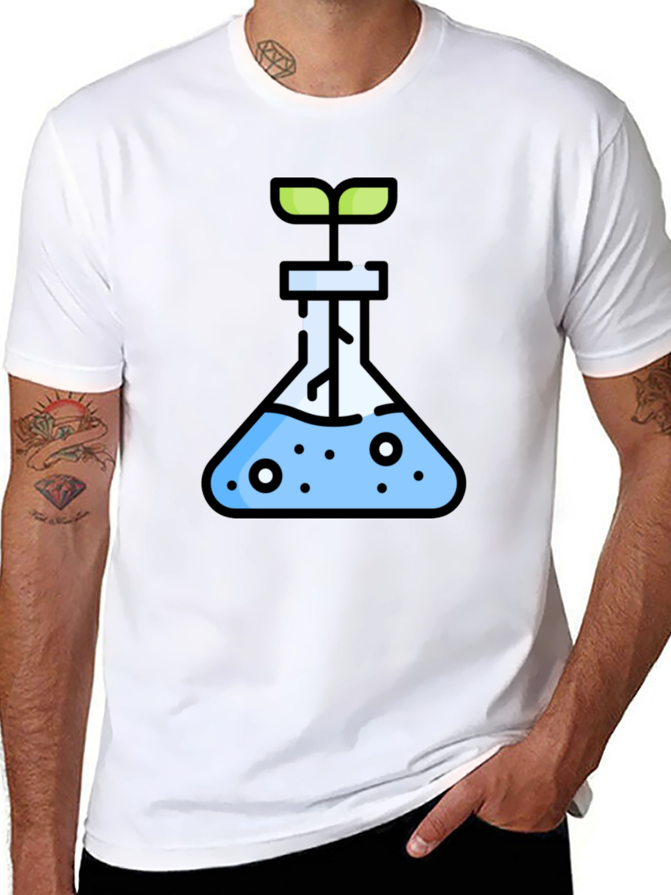 Science Sprout Black T-Shirt