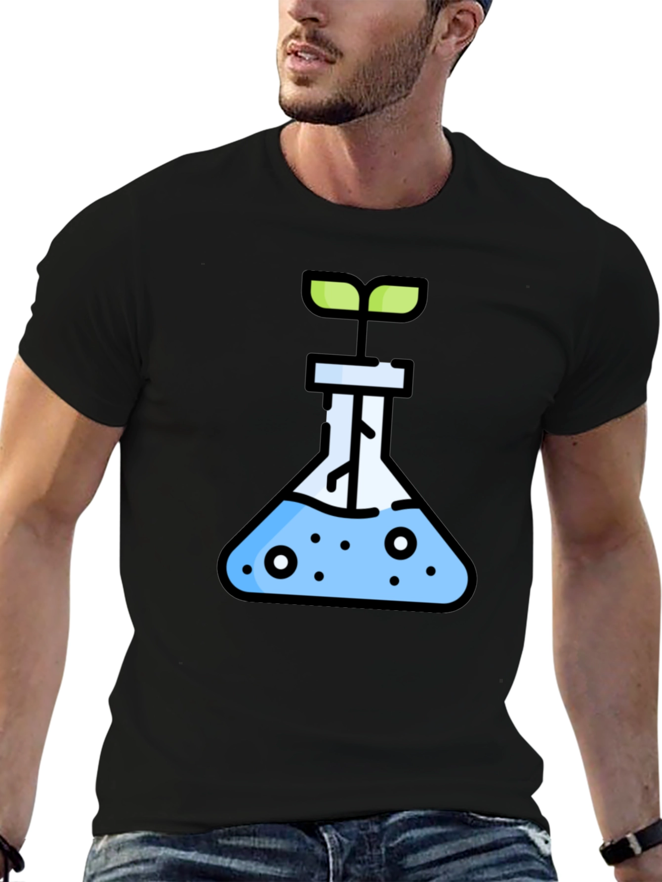 Science Sprout Black T-Shirt